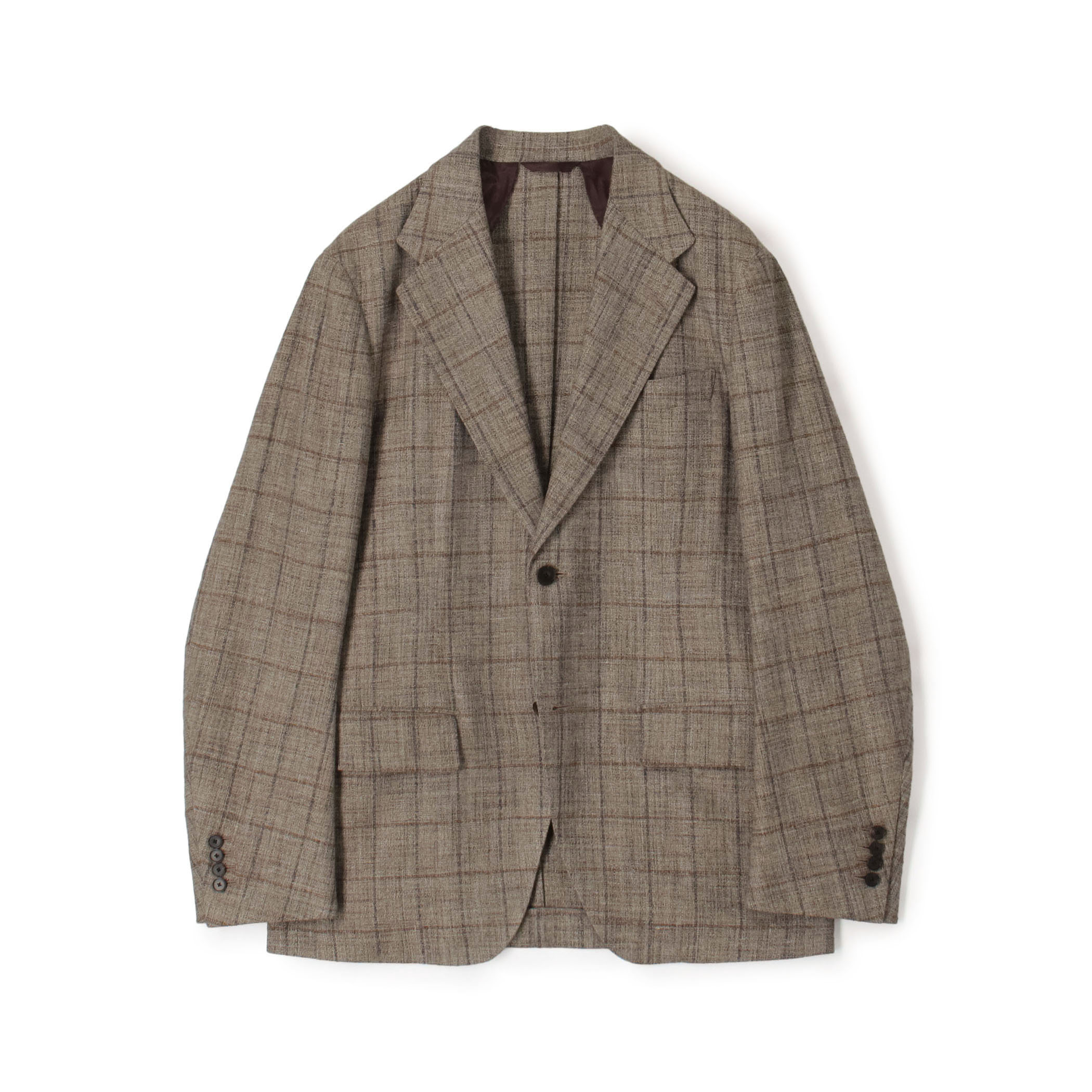 レーヨンシルクリネン シングルブレステッド 2Bジャケット