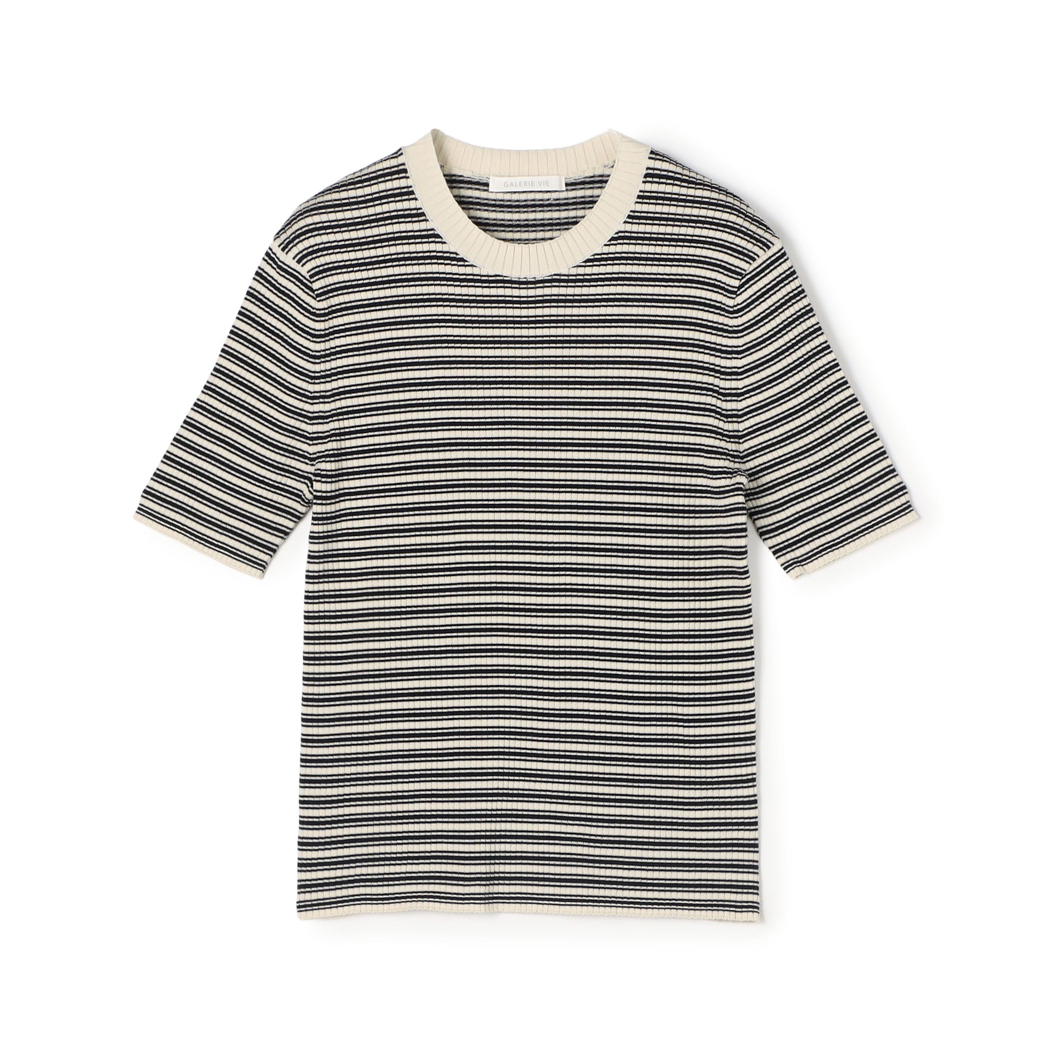 ギザコットンリブ ハーフスリーブプルオーバー