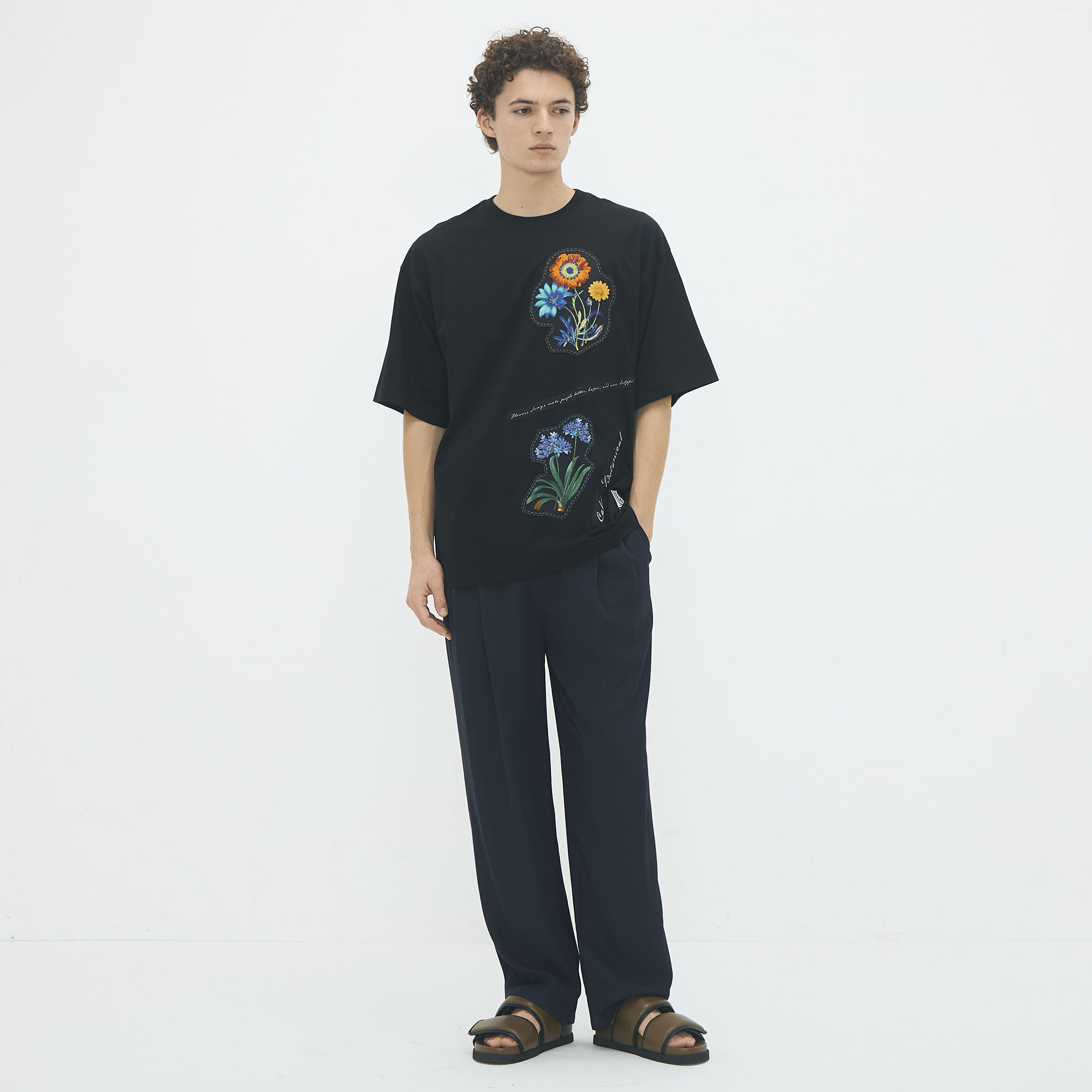 CABaN スビンコットン FLOWERSモチーフTシャツ｜トゥモローランド 公式