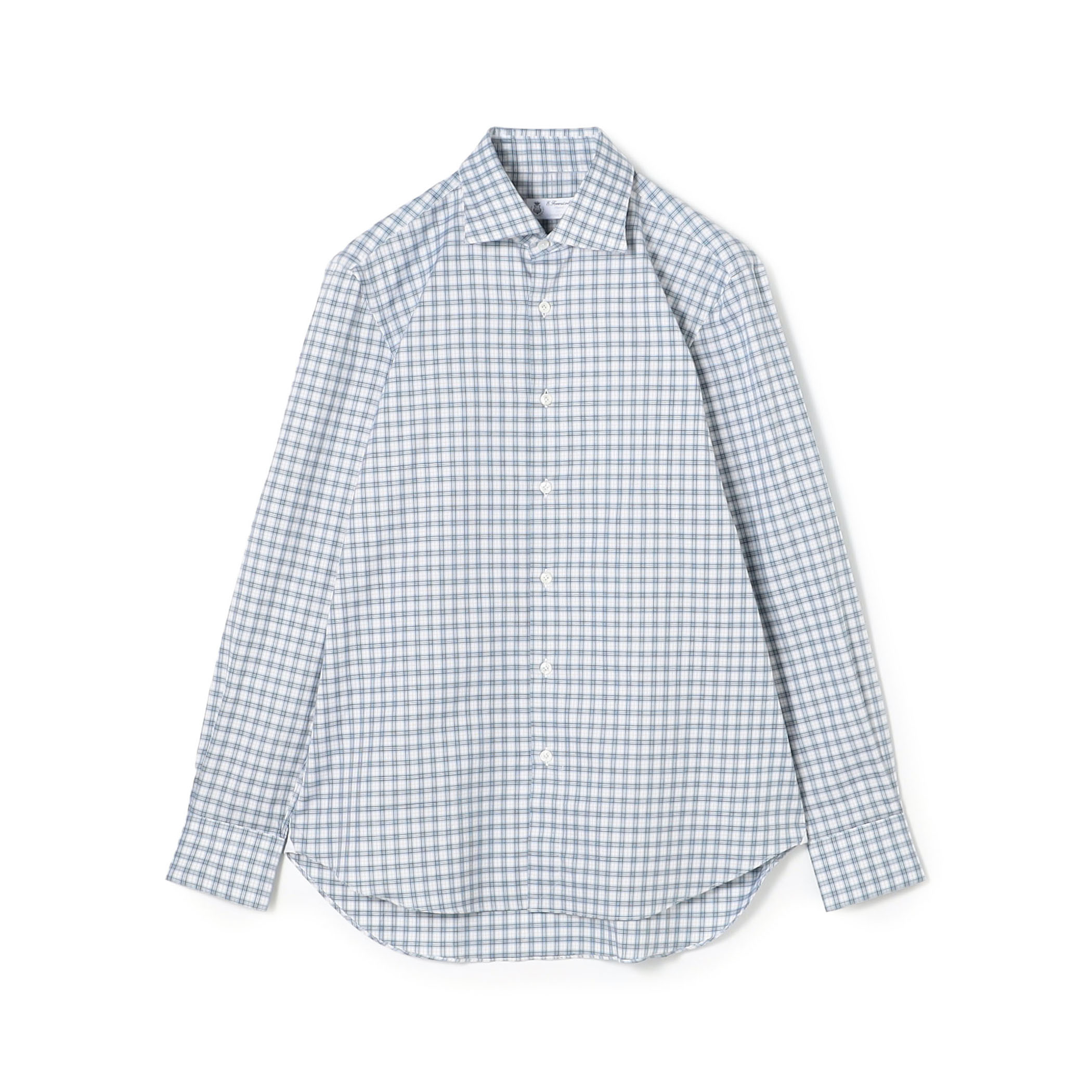 ERRICO FORMICOLA コットンチェック  ロングスリーブシャツ