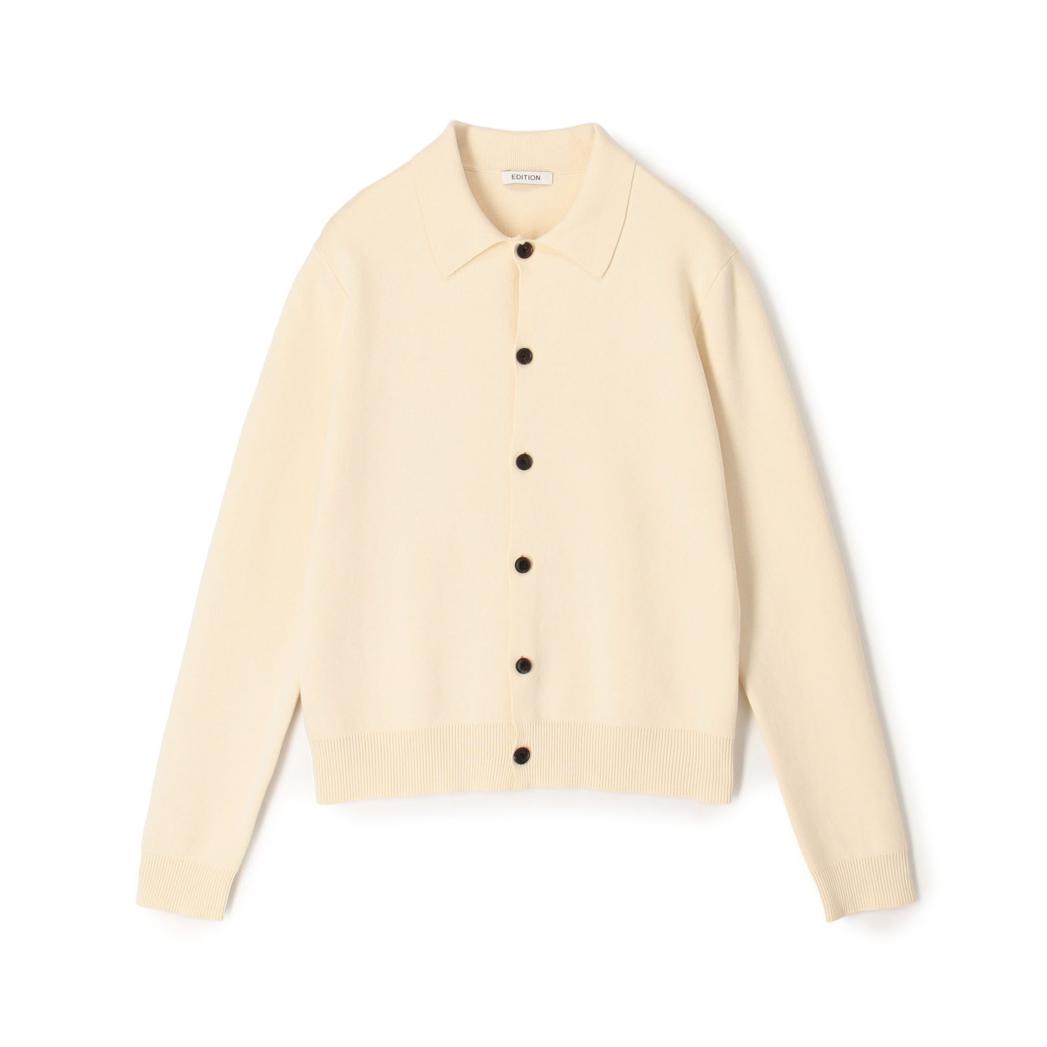 ELS cotton ポロカーディガン