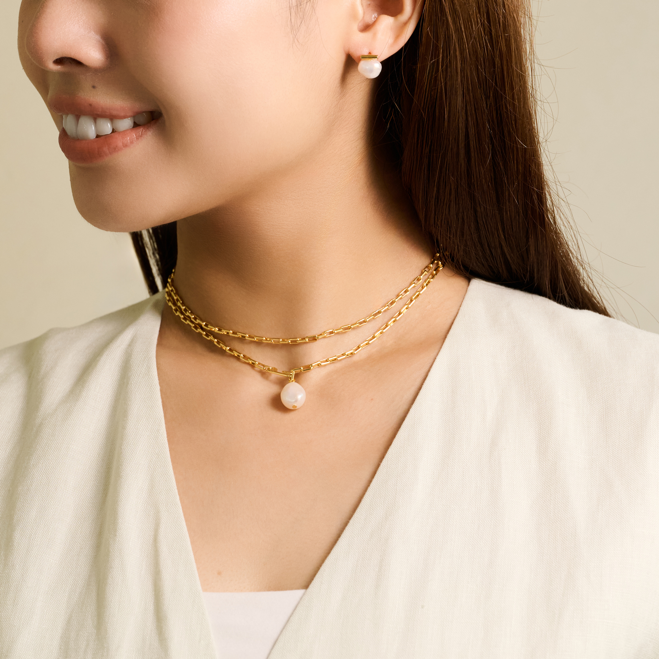 別注】januka Chain w/Pearl ロングネックレス｜トゥモローランド 公式