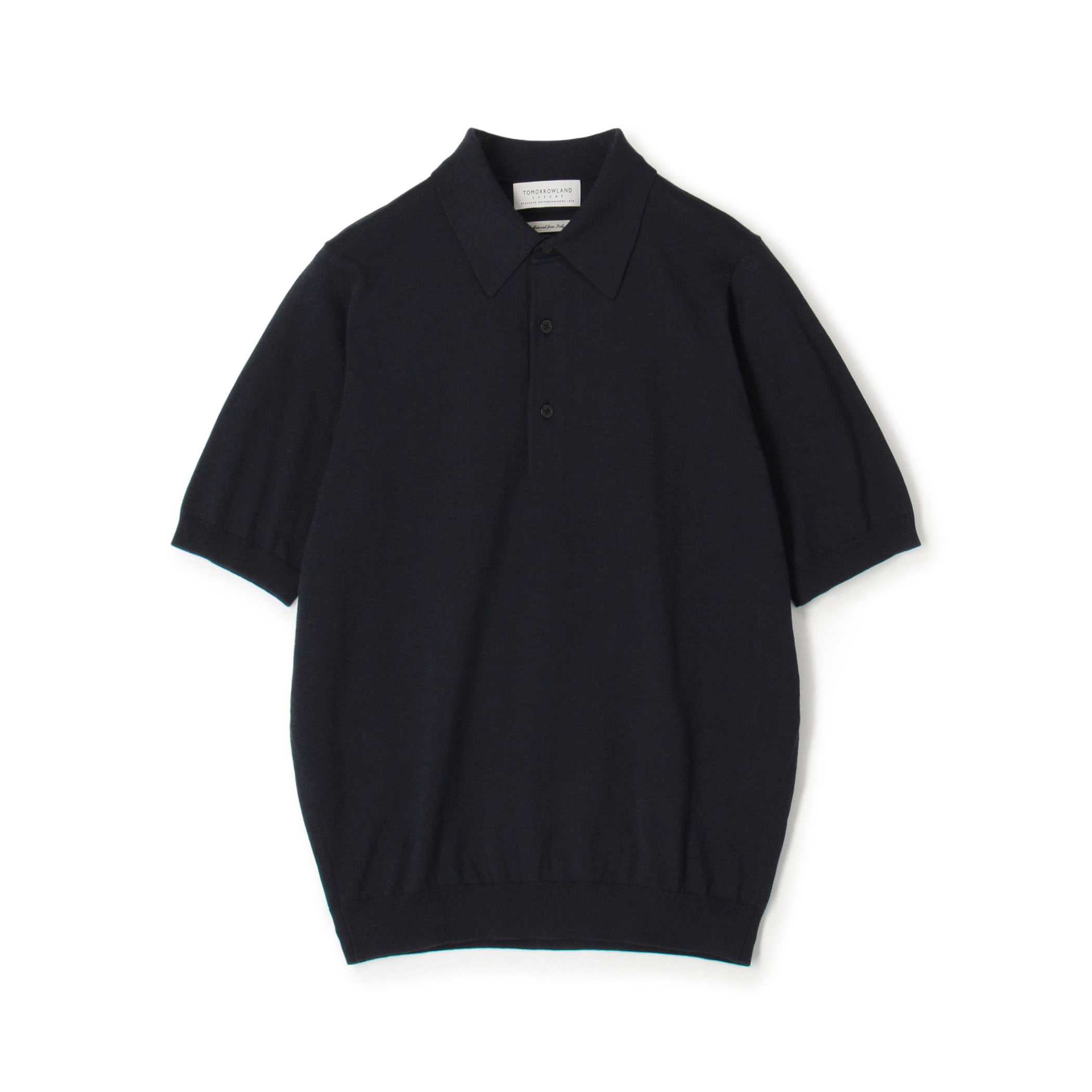 TOMORROWLAND tricot シルクコットン 半袖ニットポロシャツ SESIA