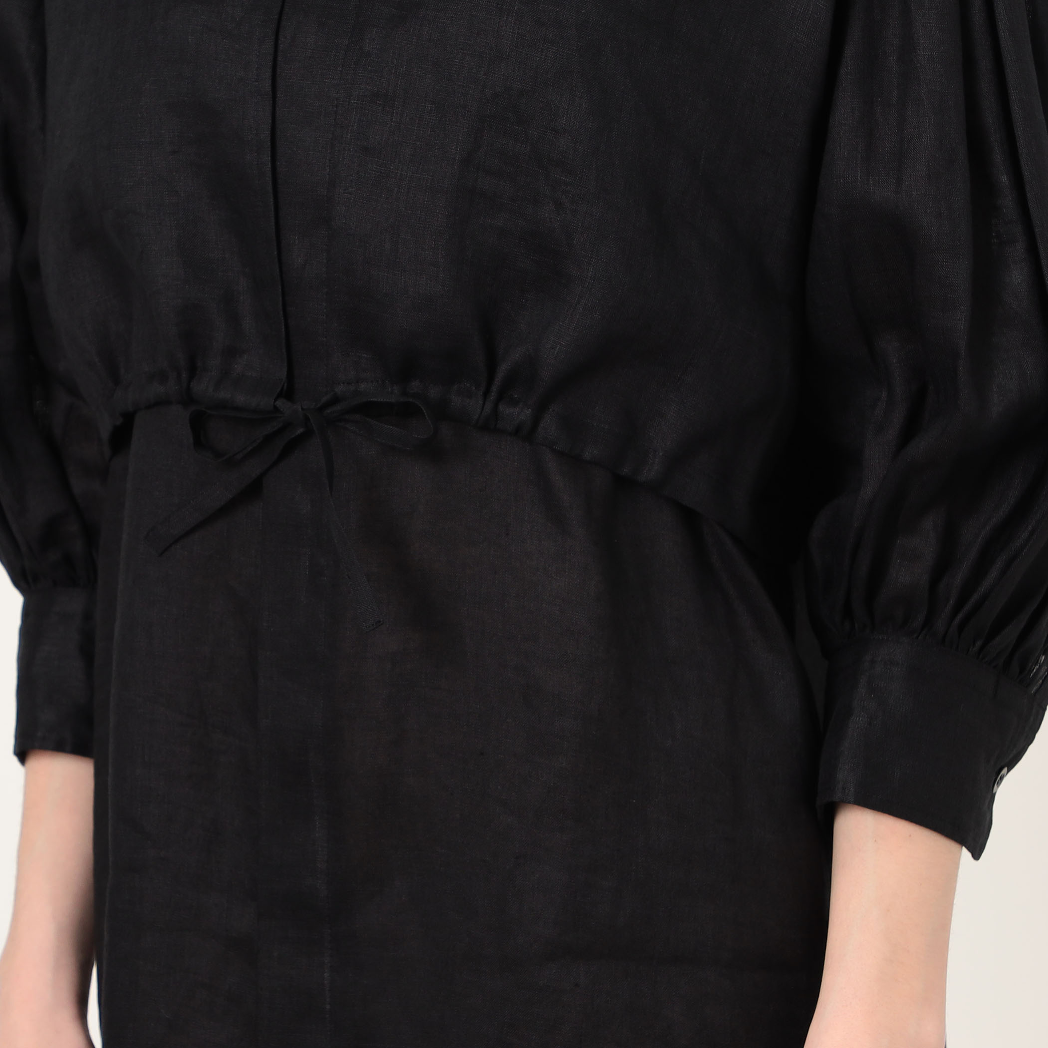 HYKE LINEN BALLOON SLEEVE DRESS リネンワンピース｜トゥモローランド