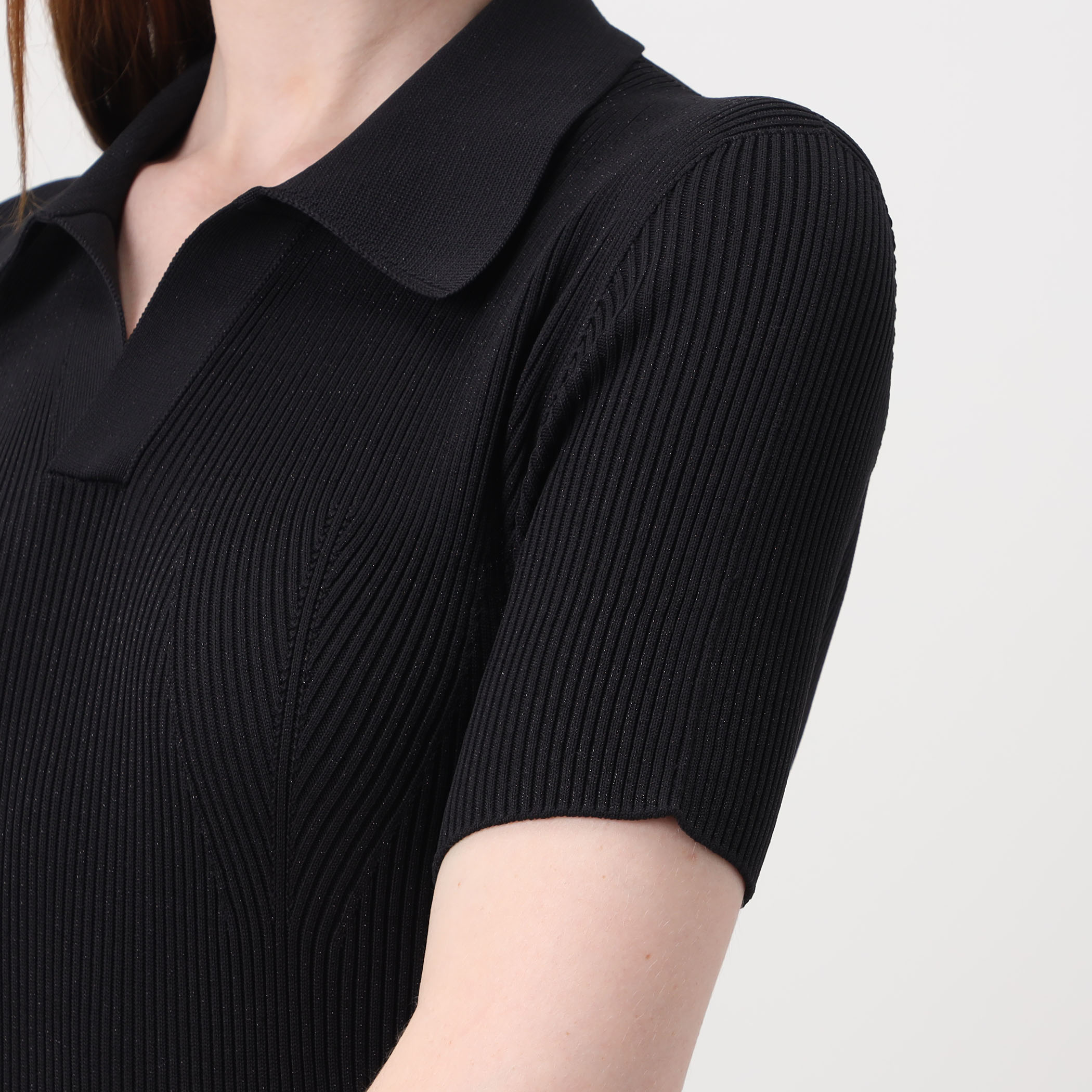 CFCL POTTERY GLITTER SHORT SLEEVE POLO DRESS ポロドレス 