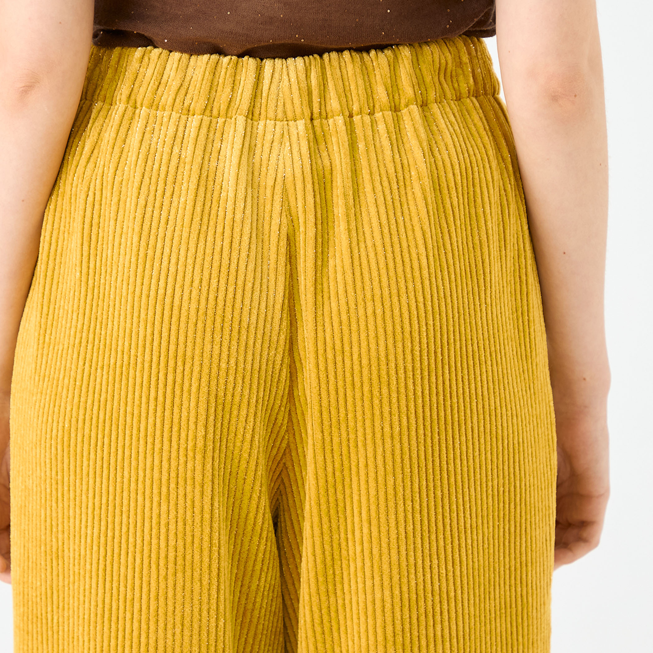 ラメコーデュロイ ワイドパンツ｜トゥモローランド 公式通販