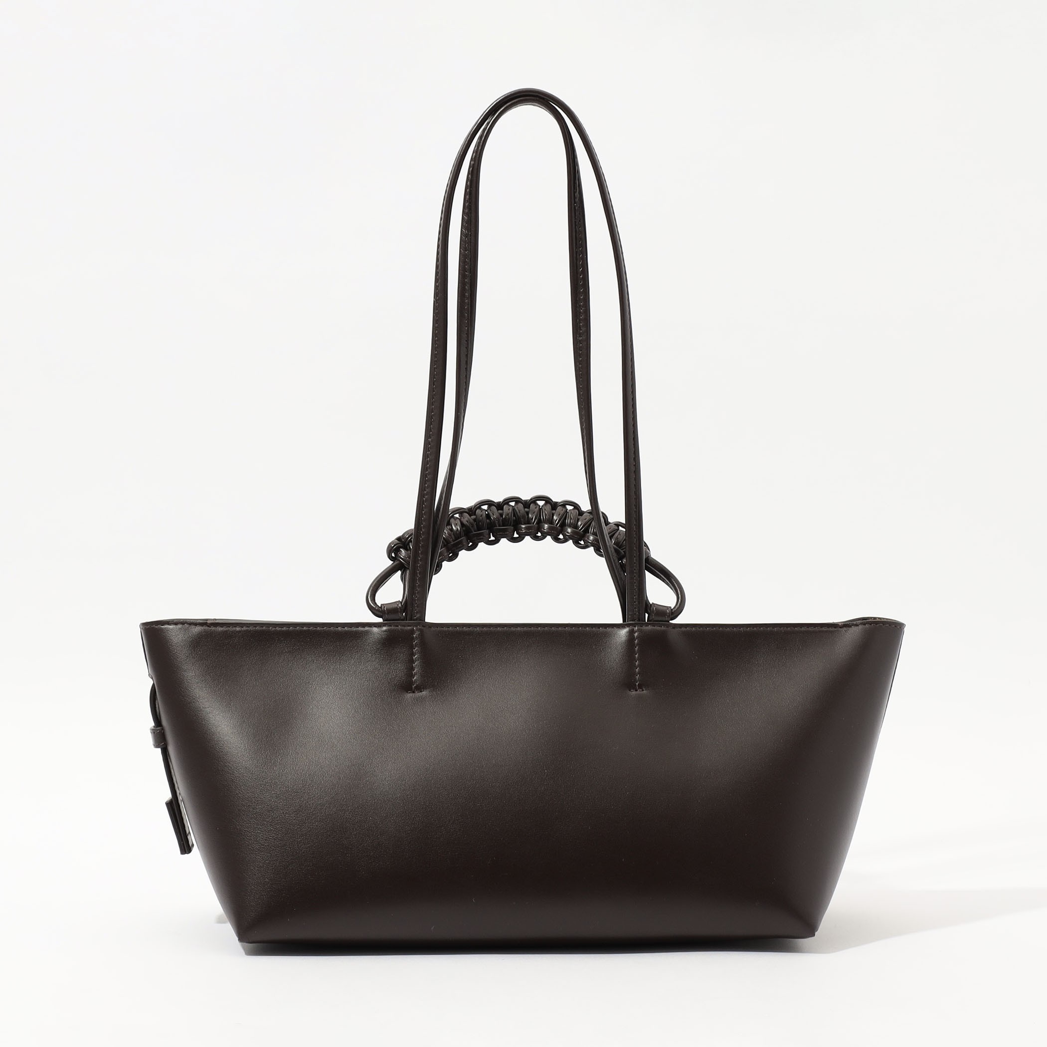 極美品！！SAGAN Vienna】ラタンとレザーのショッパーバッグ