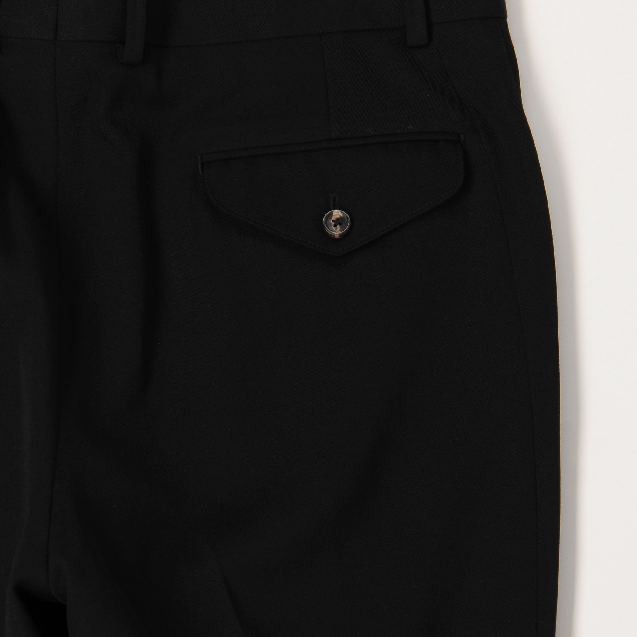 ウール アウト1プリーツストレートスラックス DORMEUIL BARATHEA 