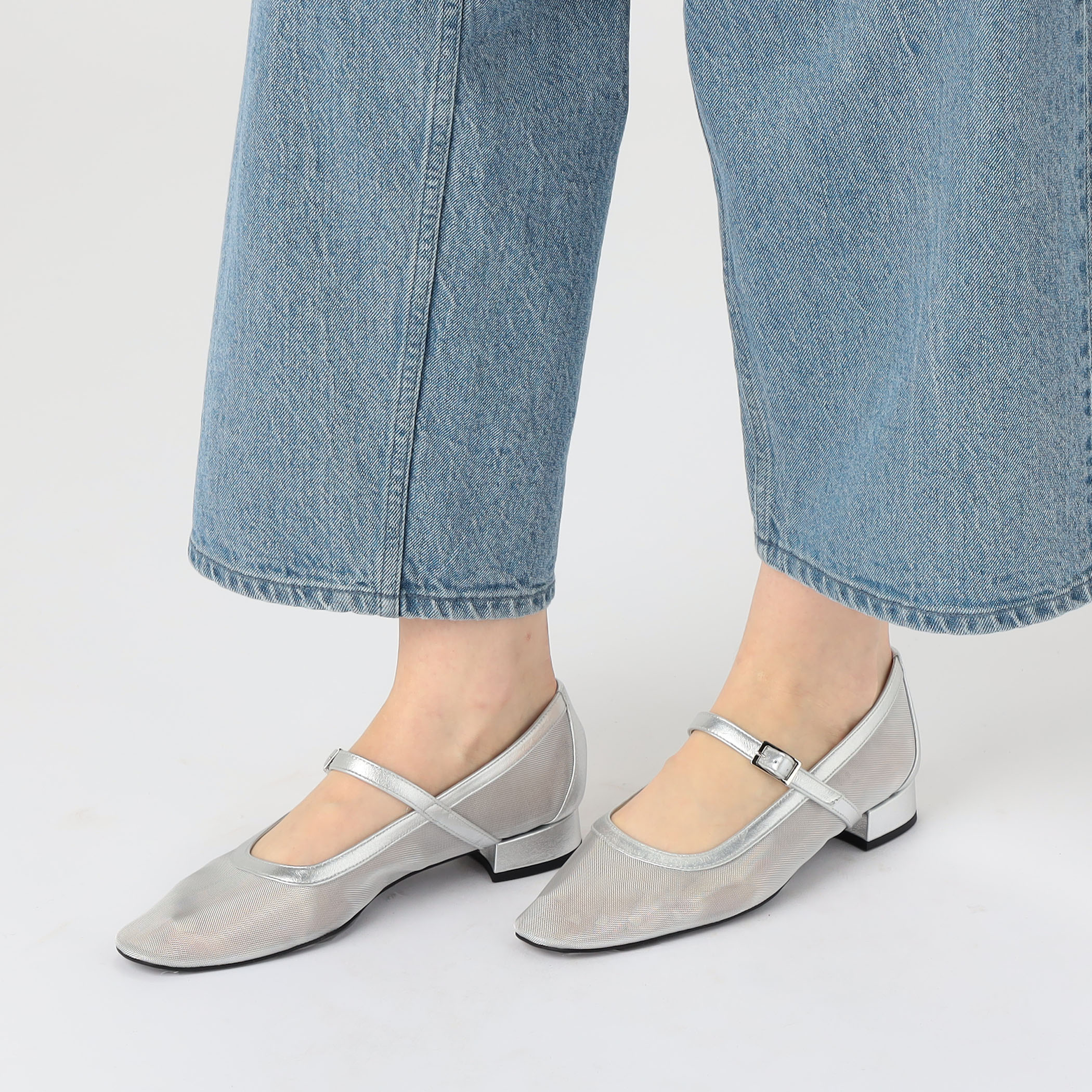 TOMORROWLAND チュール メリージェーン フラットシューズ