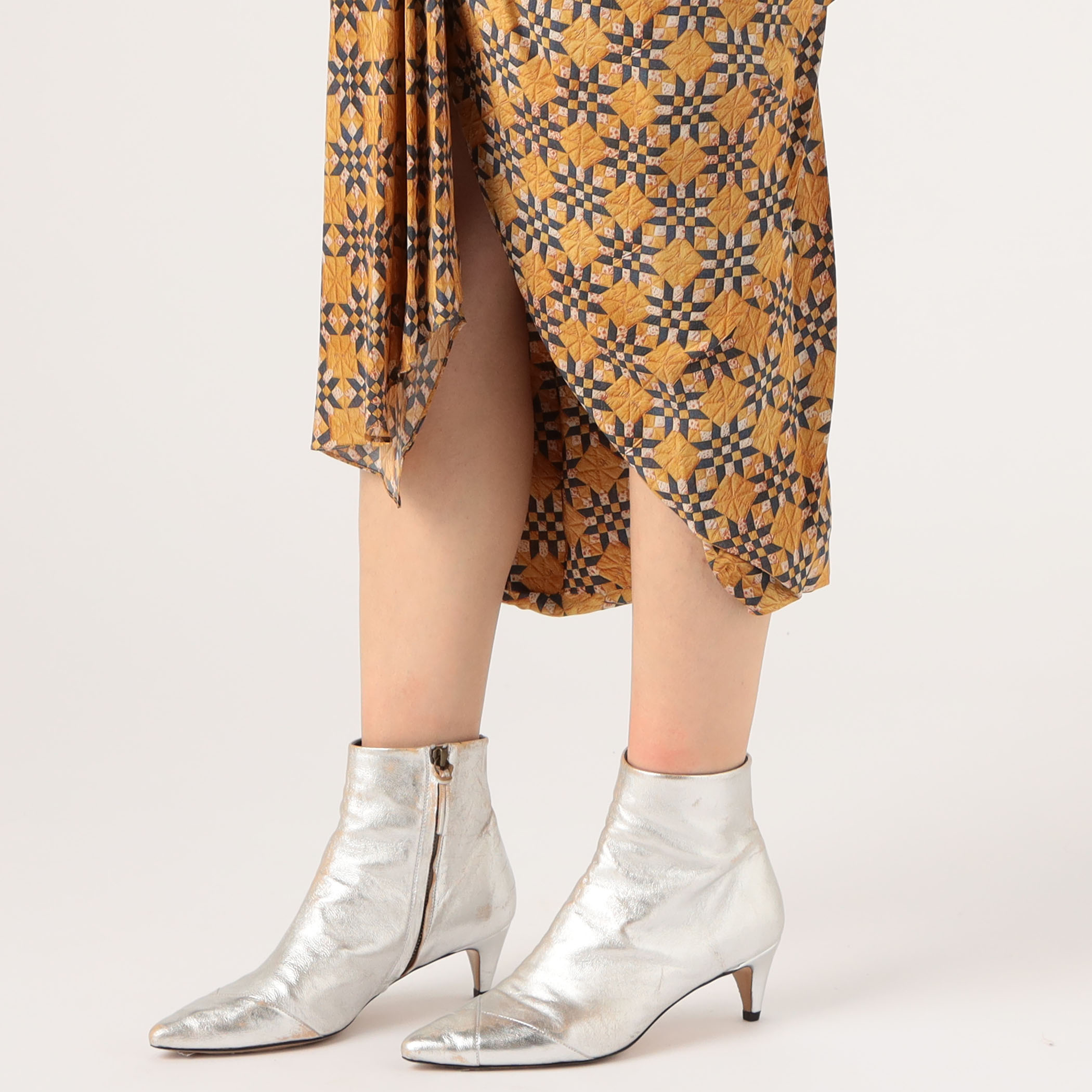 イザベルマラン　エトワール　シルク　ラップスカート　トゥモローランド ISABEL MARANT CANDICE シルク プリントアシンメトリック