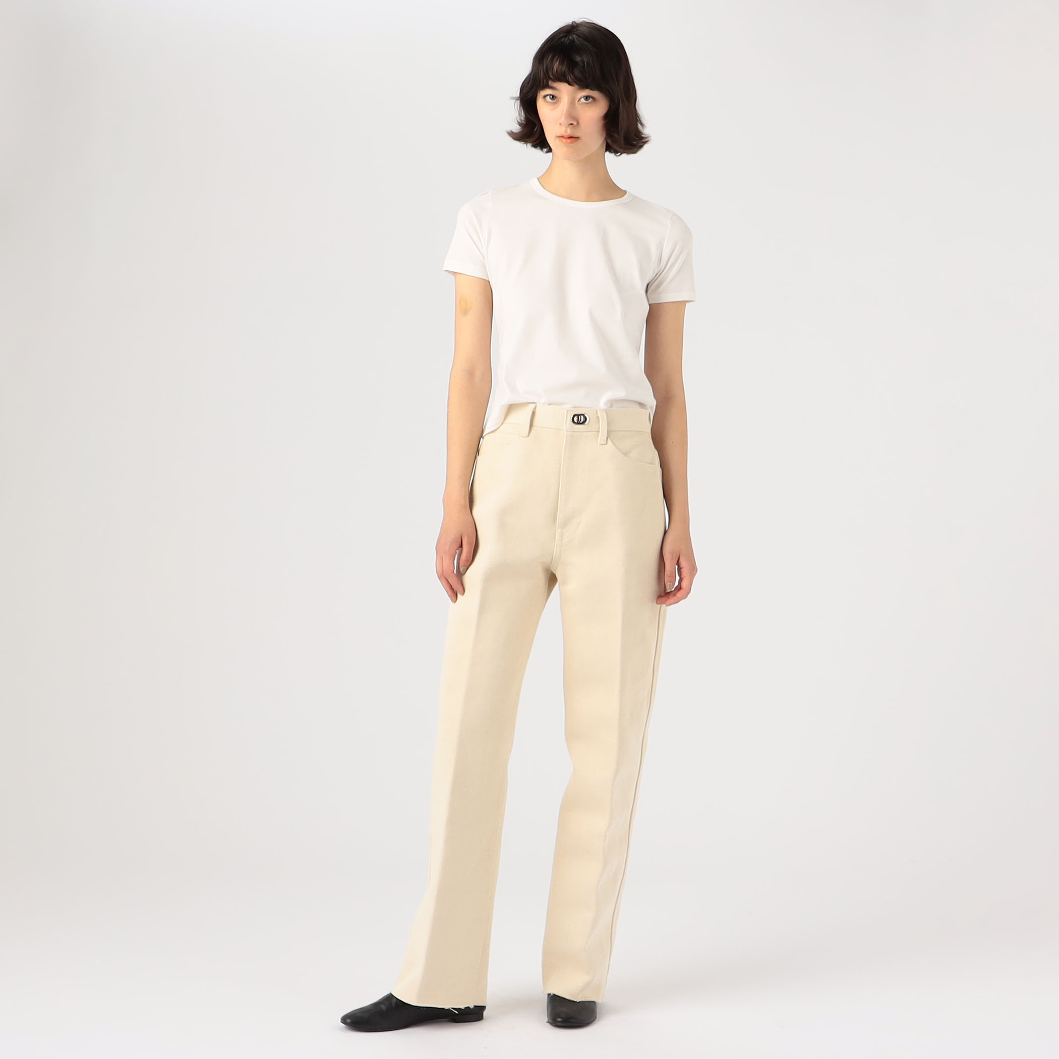 fumika uchida パンツ FUMIKA UCHIDA / URETHANE HIGH WAIST PANTS / BLACK - 601