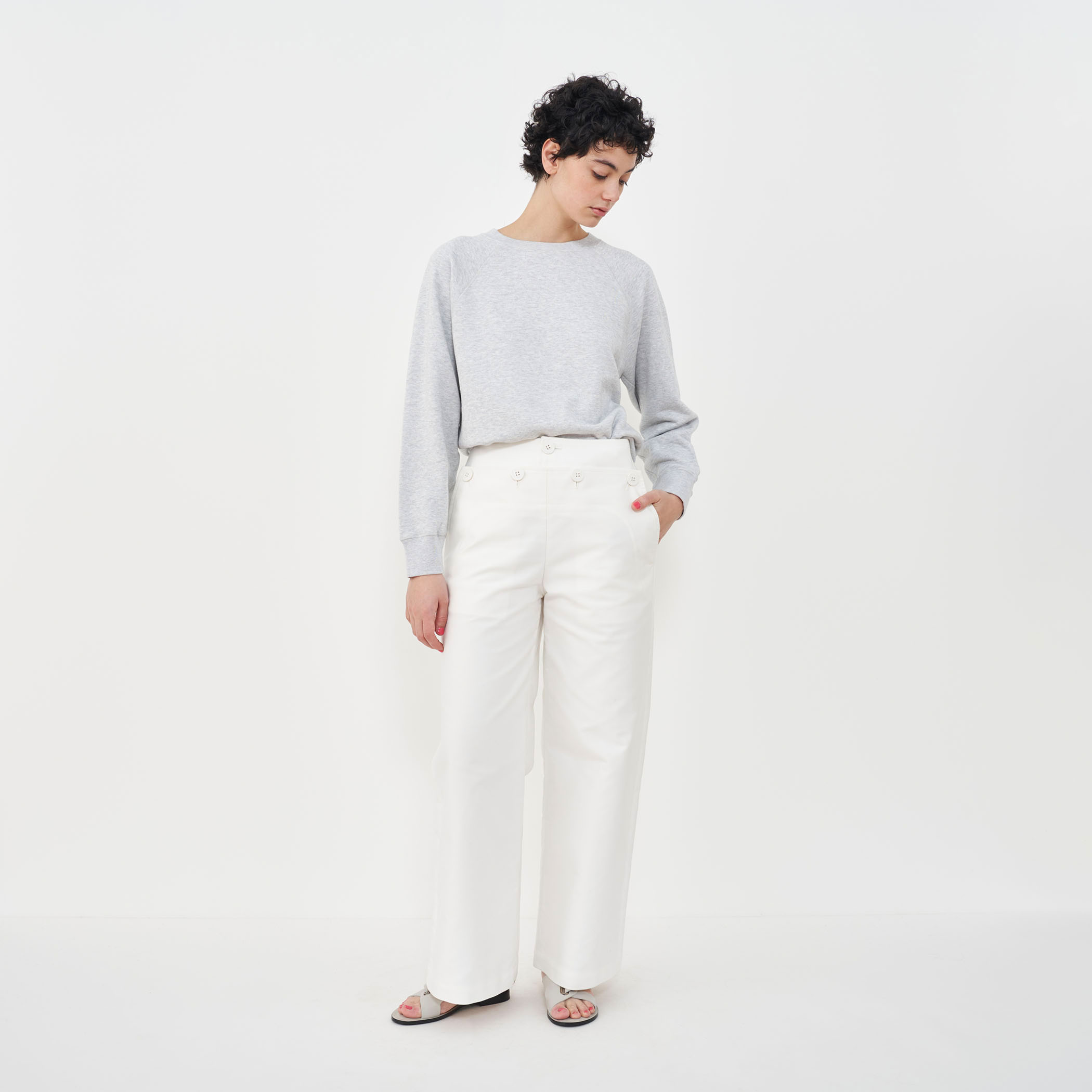 GALERIEVIE スビンコットンジャージー ラグランスリーブプルオーバー S スビンコットンジャージー ラグランスリーブプルオーバー