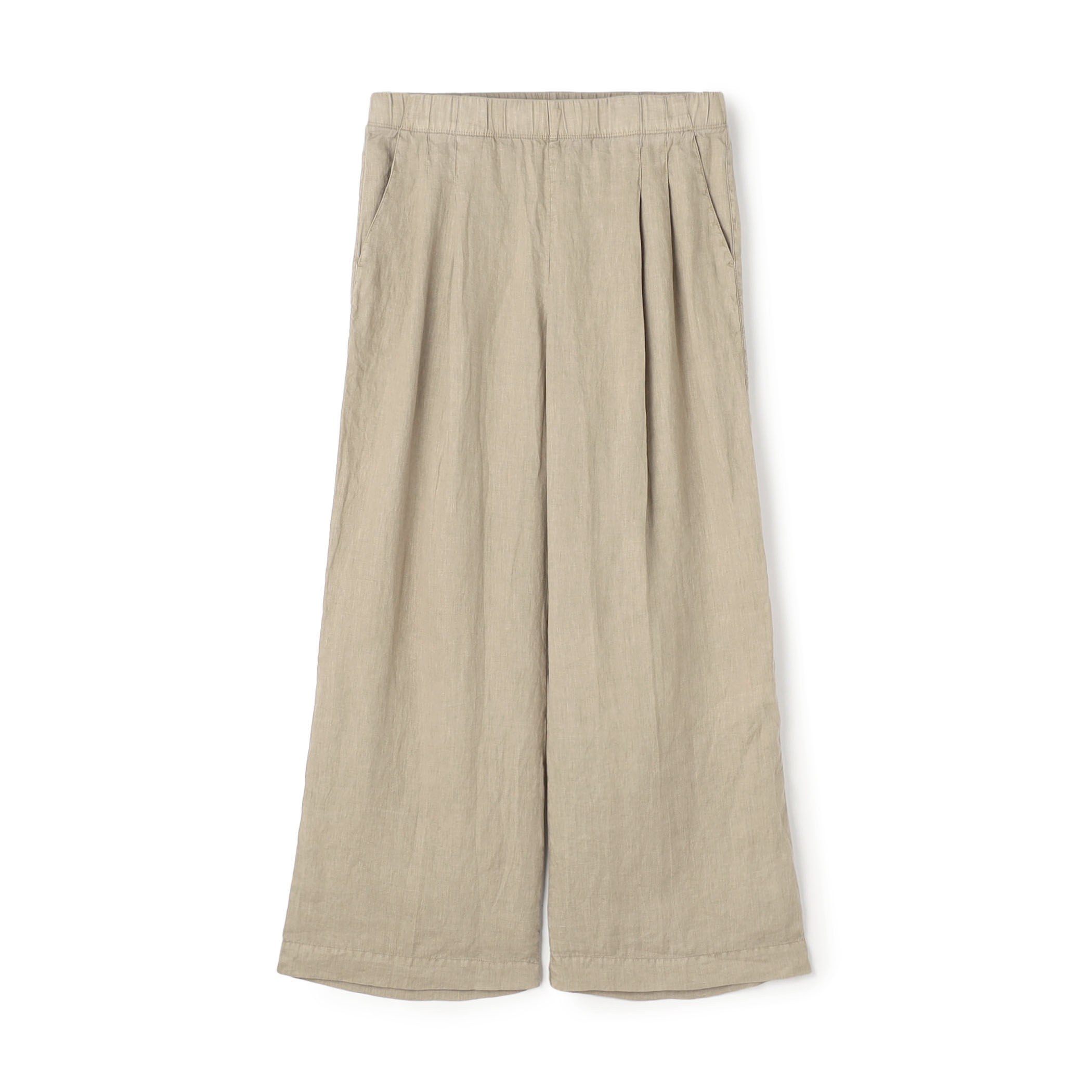 リネン タックワイドパンツ WKO1090
