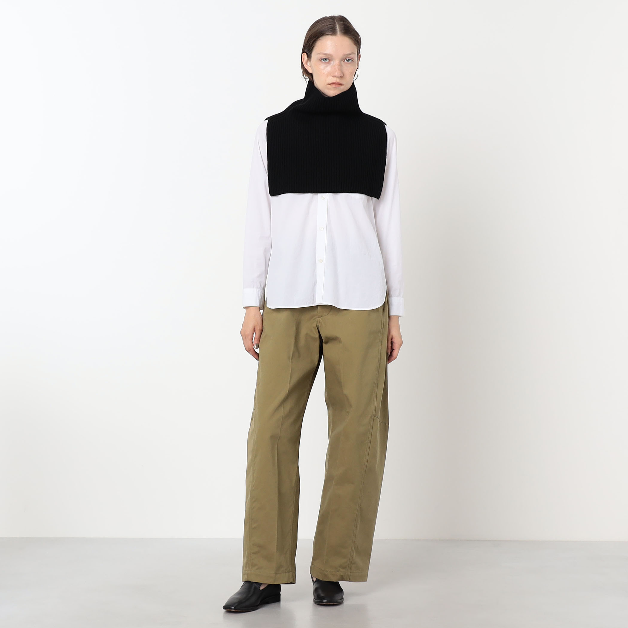 HYKE BARREL LEG CHINO PANTS バレルレッグ チノパンツ