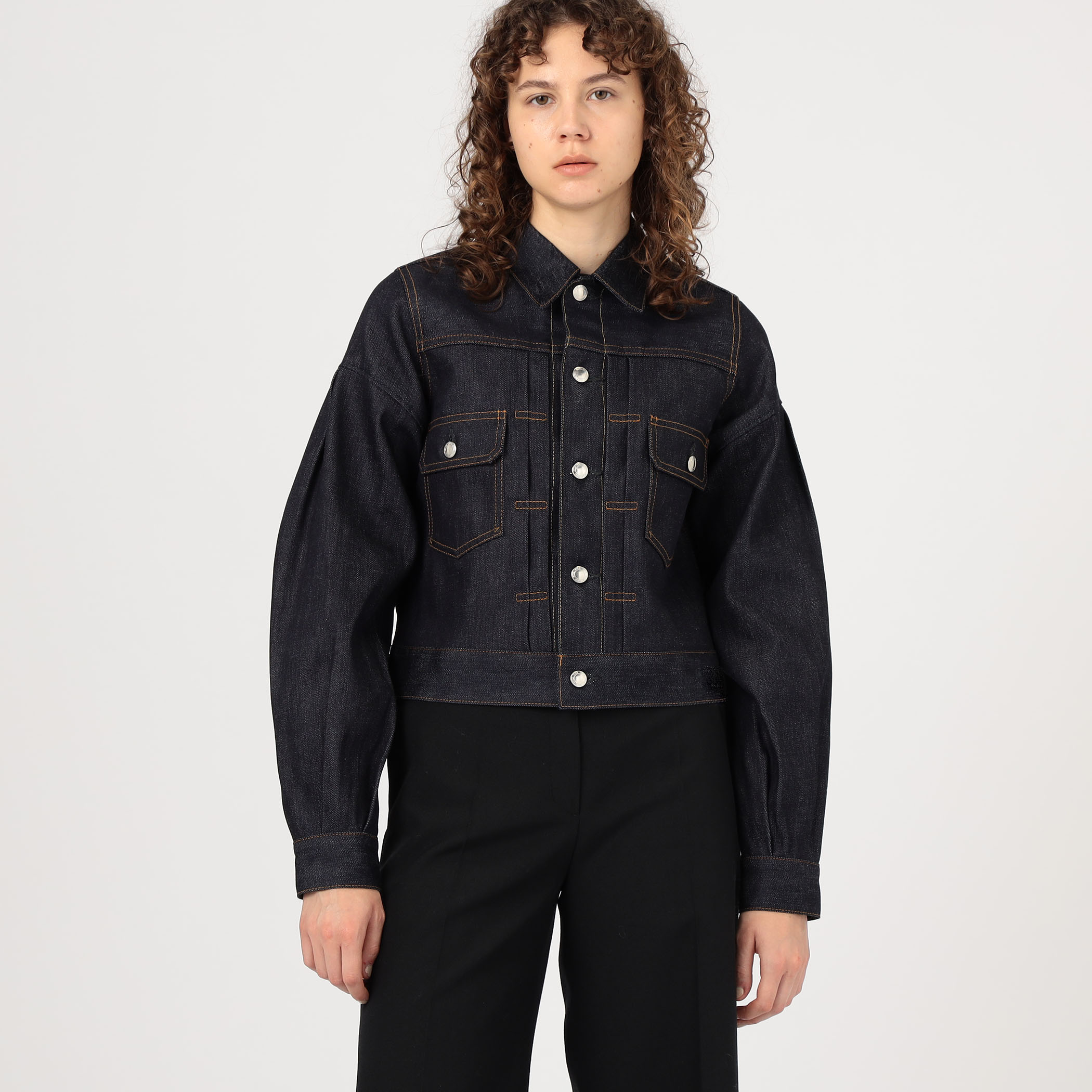 HYKE バルーンスリーブ デニムジャケット｜トゥモローランド