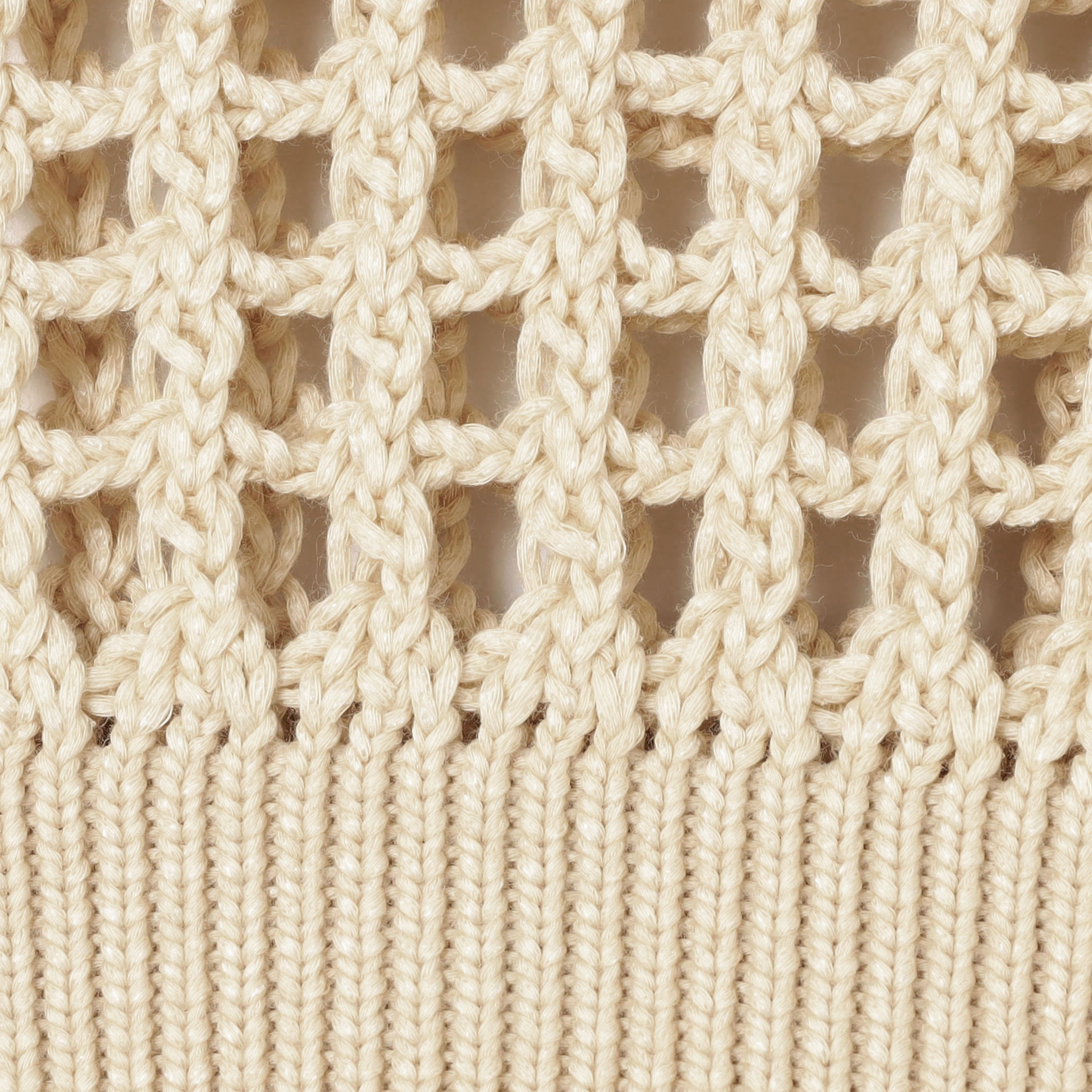 【hyke】2024SS　CROCHETED SWEATER CROCHETED SWEATER-クロチェットセーター-HYKE（ハイク）通販