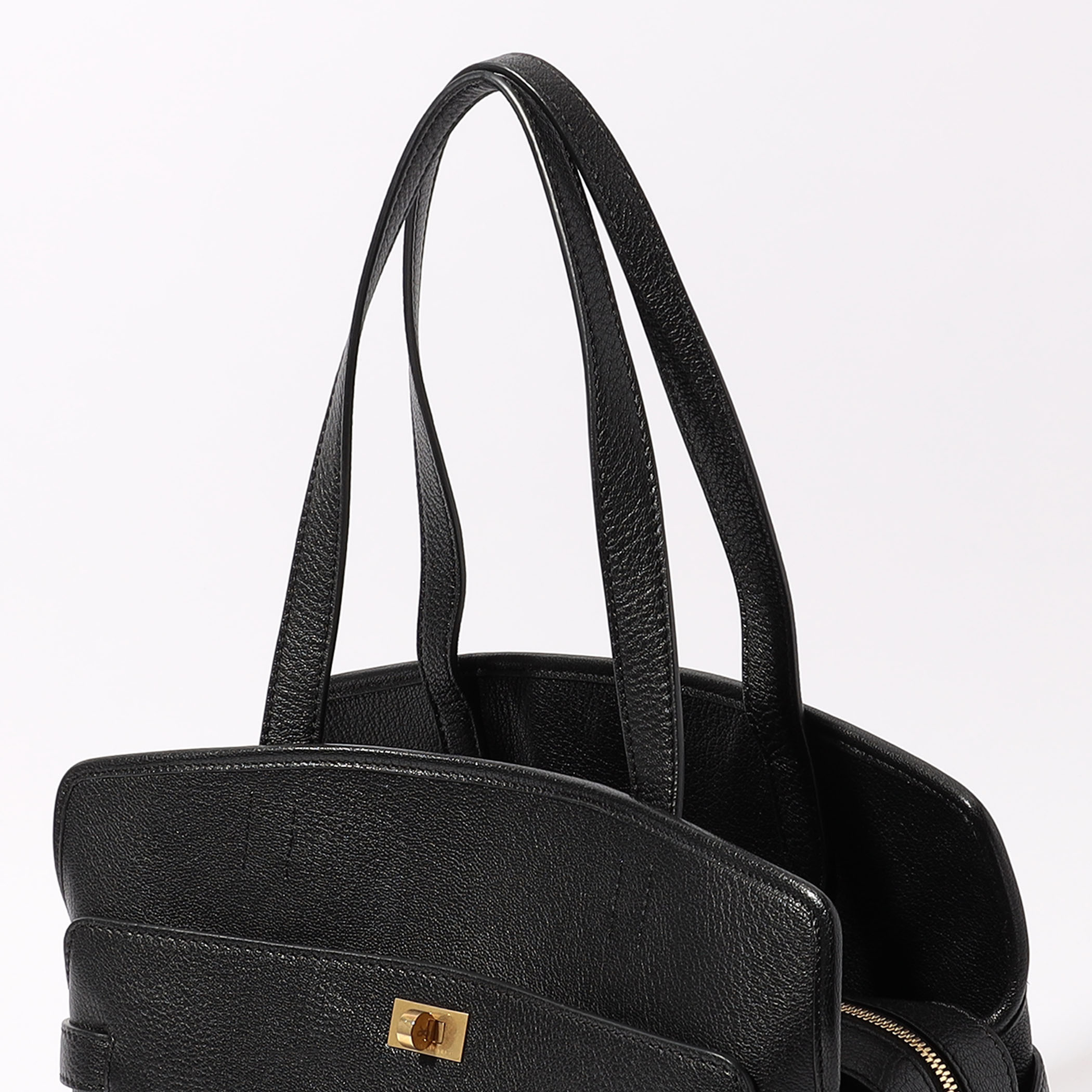 ANYA HINDMARCH Wilsonウィルソンハンドバッグ 黒 Anya Hindmarch