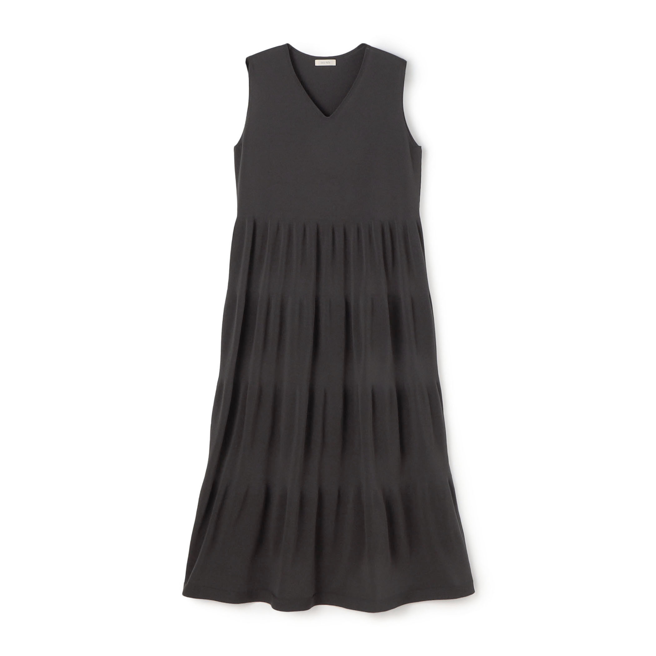 ドライポリエステルコットン ティアードワンピース