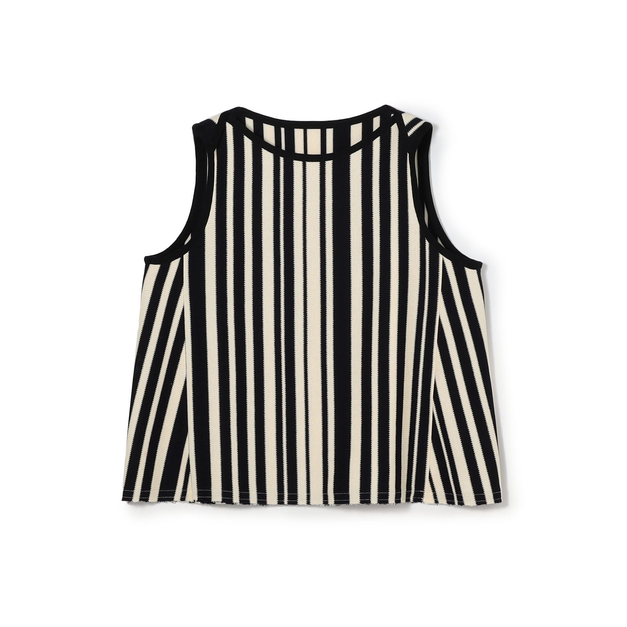 ランダムストライプラッセル ノースリーブプルオーバー