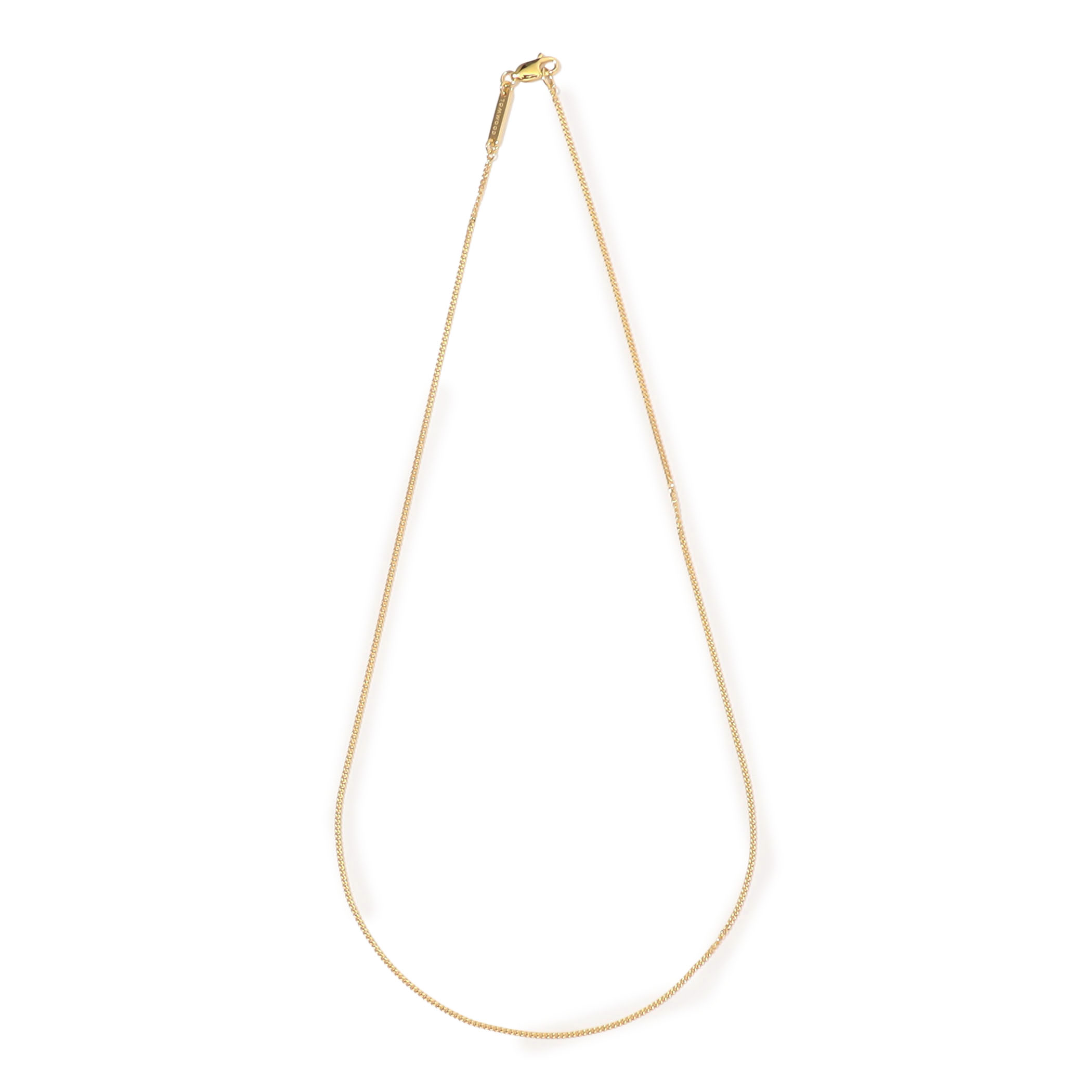TOM WOOD Jil Chain Gold 18inch チェーンネックレス