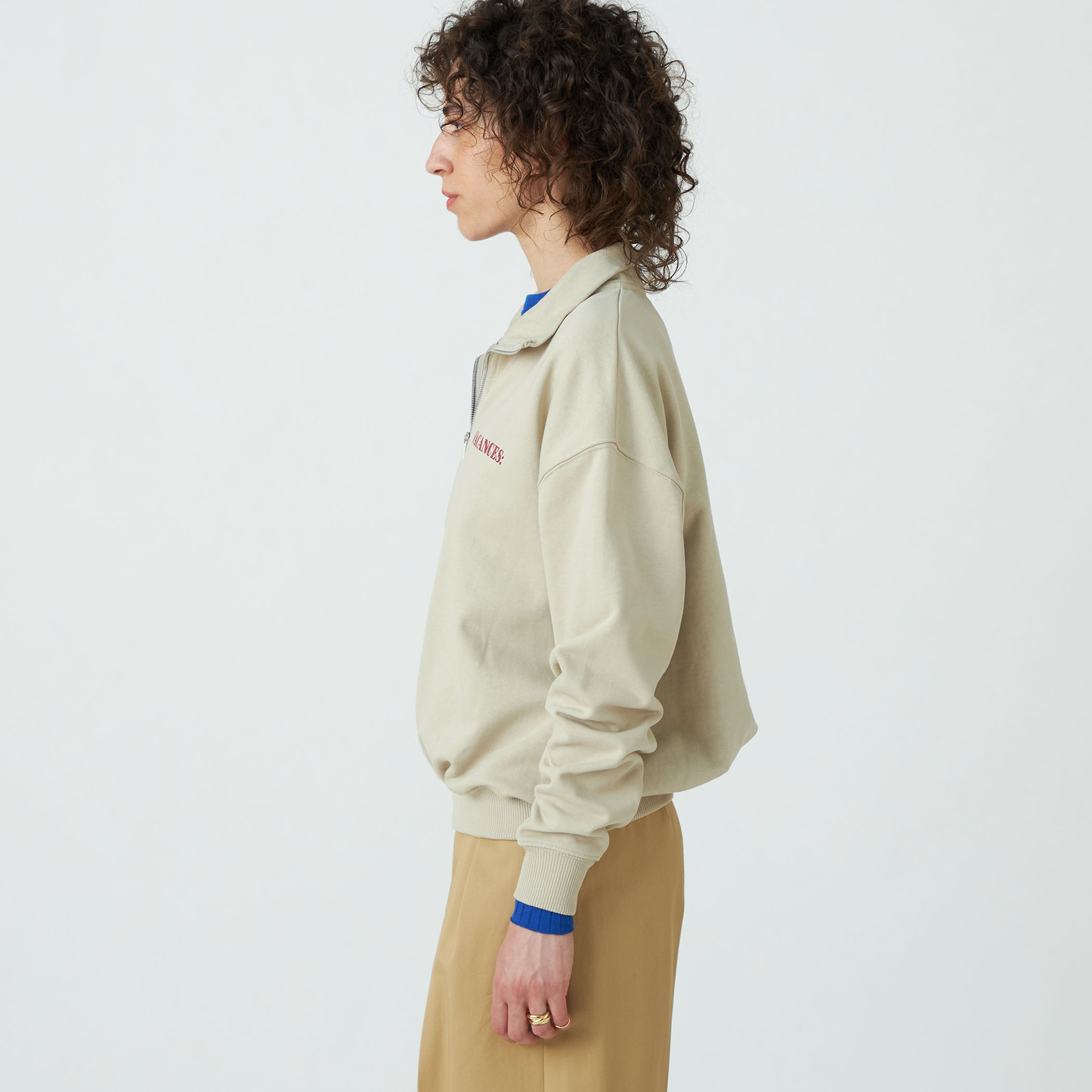 別注】Les Petits Basics コットン ジッププルオーバー