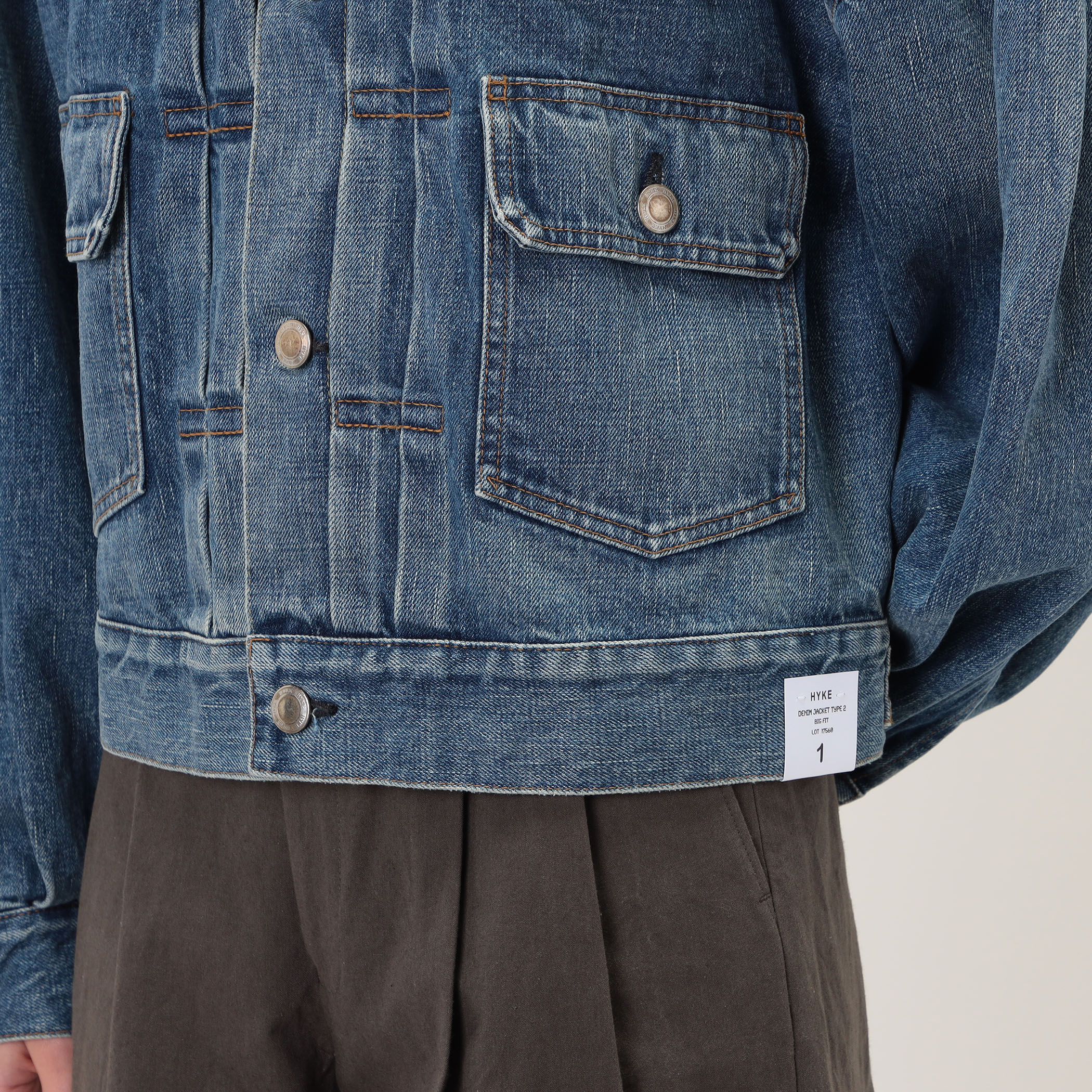 HYKE BALLOON SLV DENIM JK TYPE2 デニムジャケット｜トゥモローランド