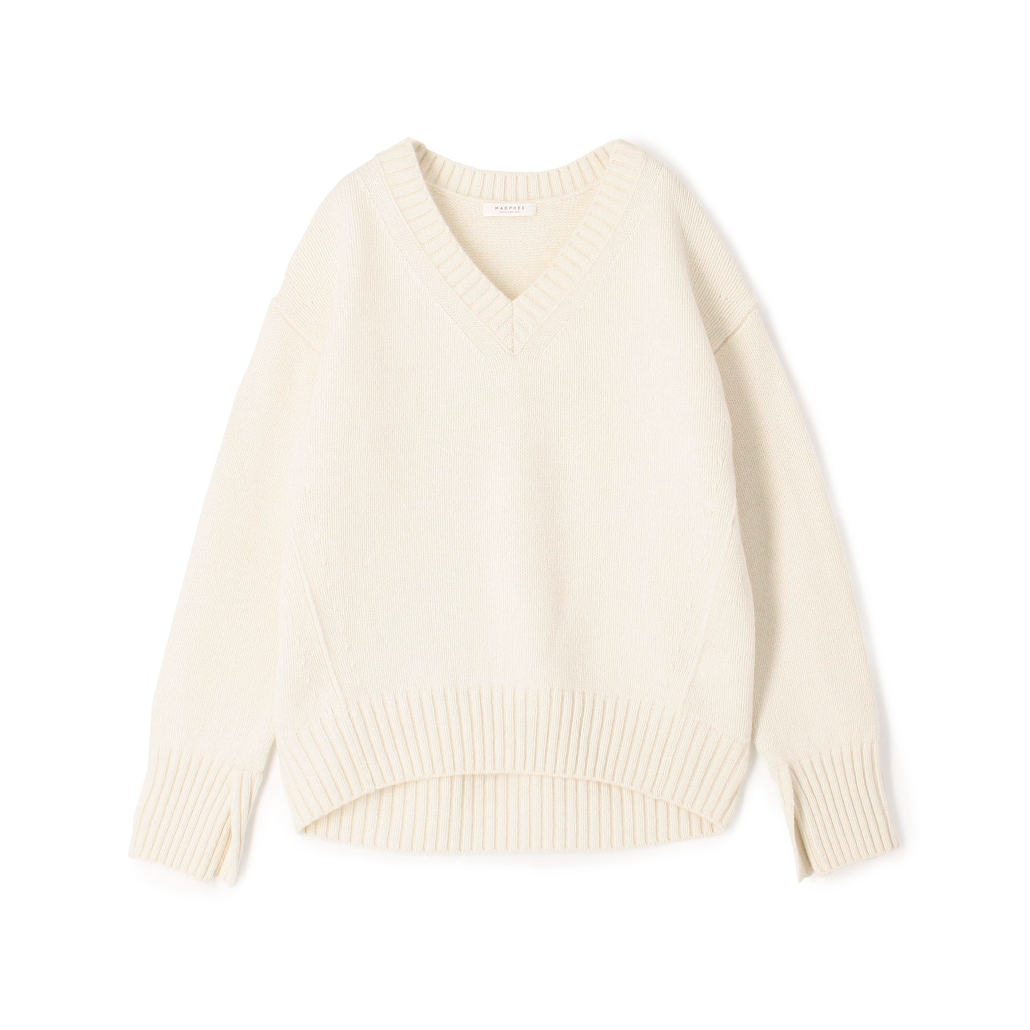 ■【WEB限定】ラムカシミヤ Vネックプルオーバー