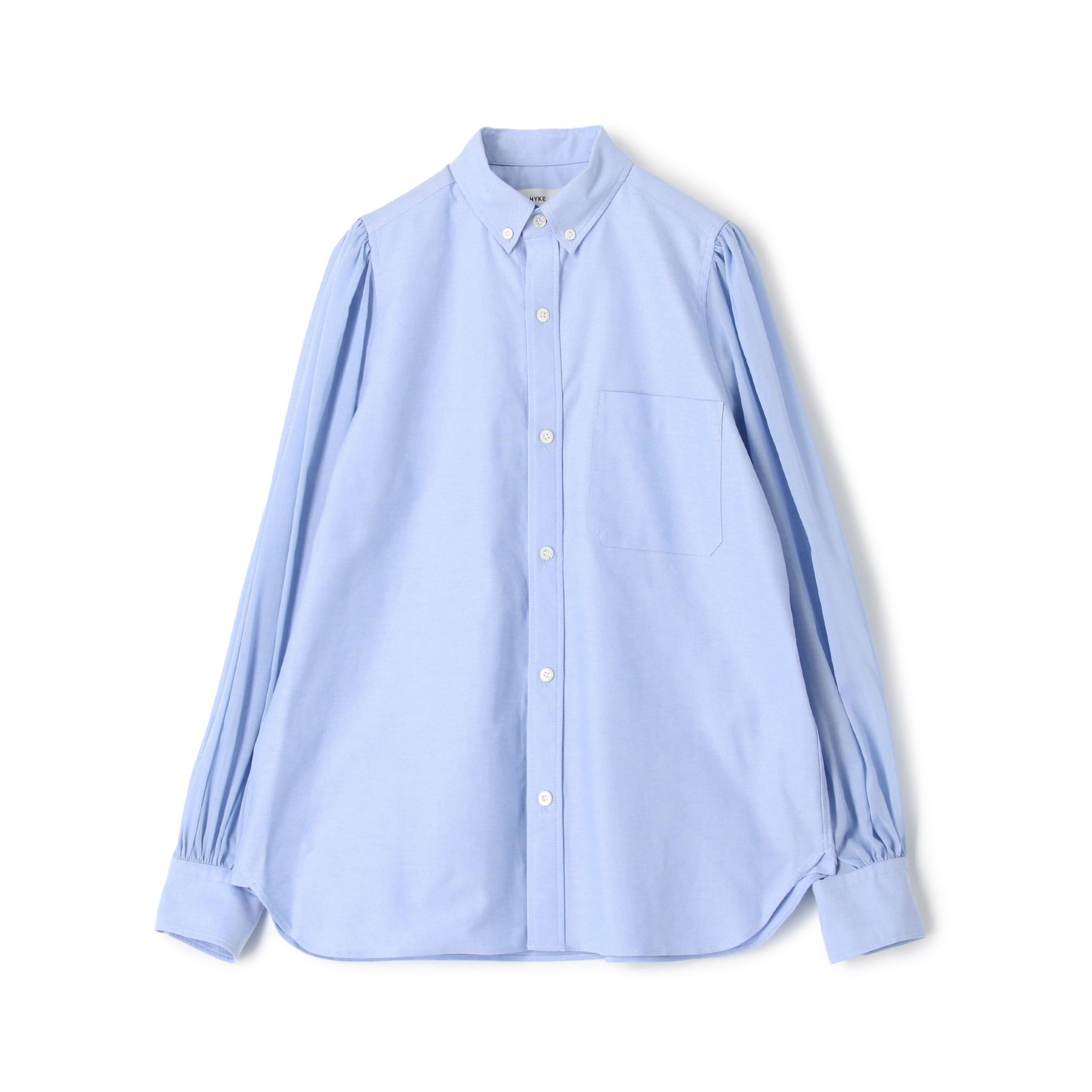 HYKE OXFORD VOIL B.D SHIRT コットン オックスフォードボイルシャツ 