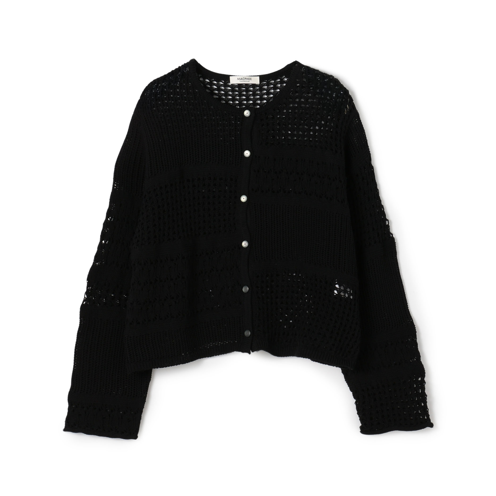 【WEB限定】コットンレーシー クルーネックカーディガン