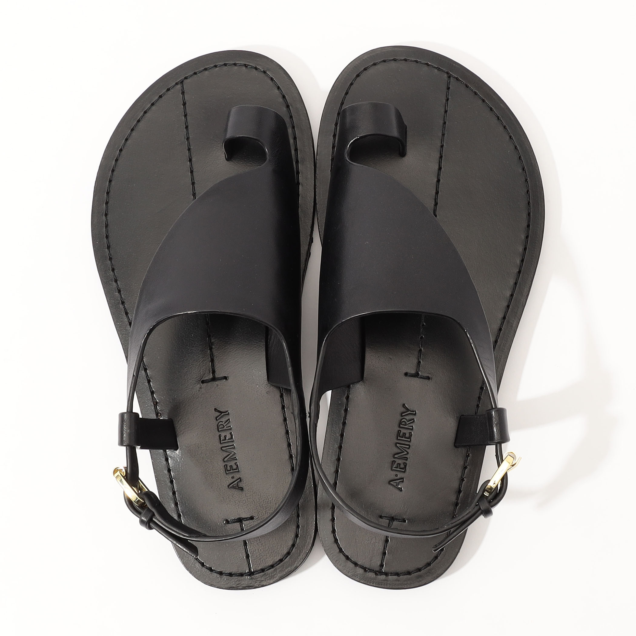 新品 A.EMERY ブラック トングサンダル エーエメリー 37