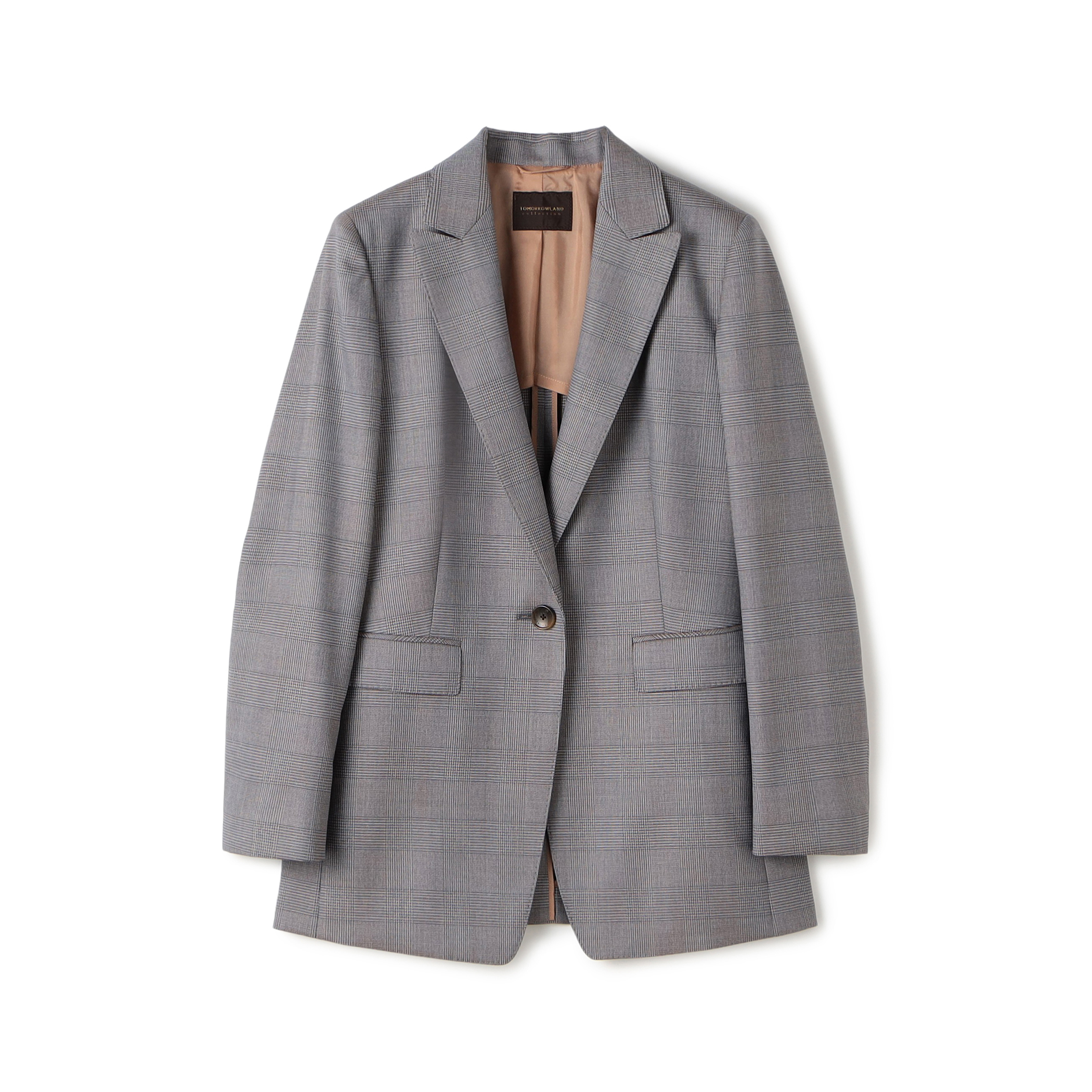 シャドウブルー 1Bテーラードジャケット