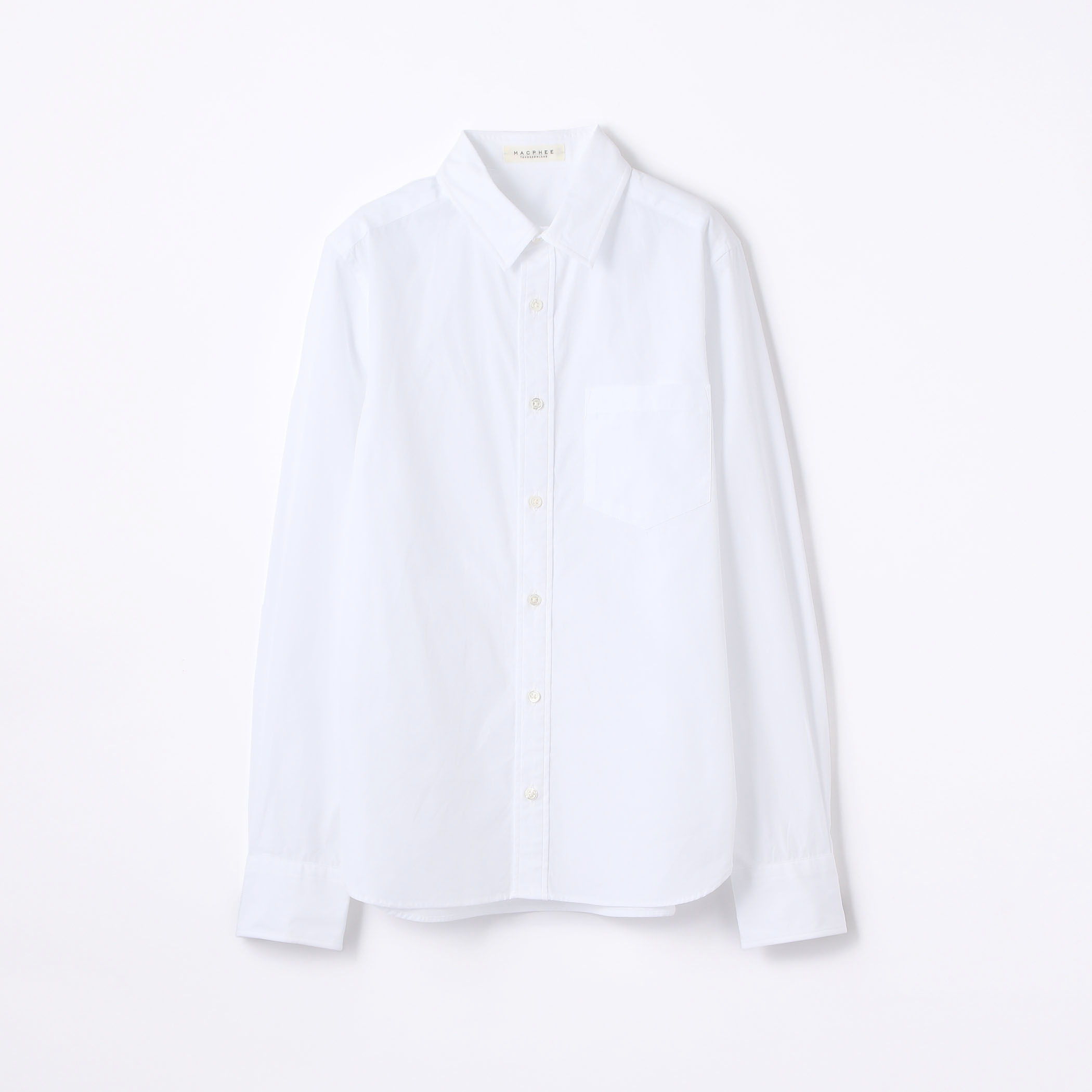【MACPHEE】コットンブロード レギュラーシャツ ファインブロード レギュラーカラーシャツ（シャツ/ブラウス