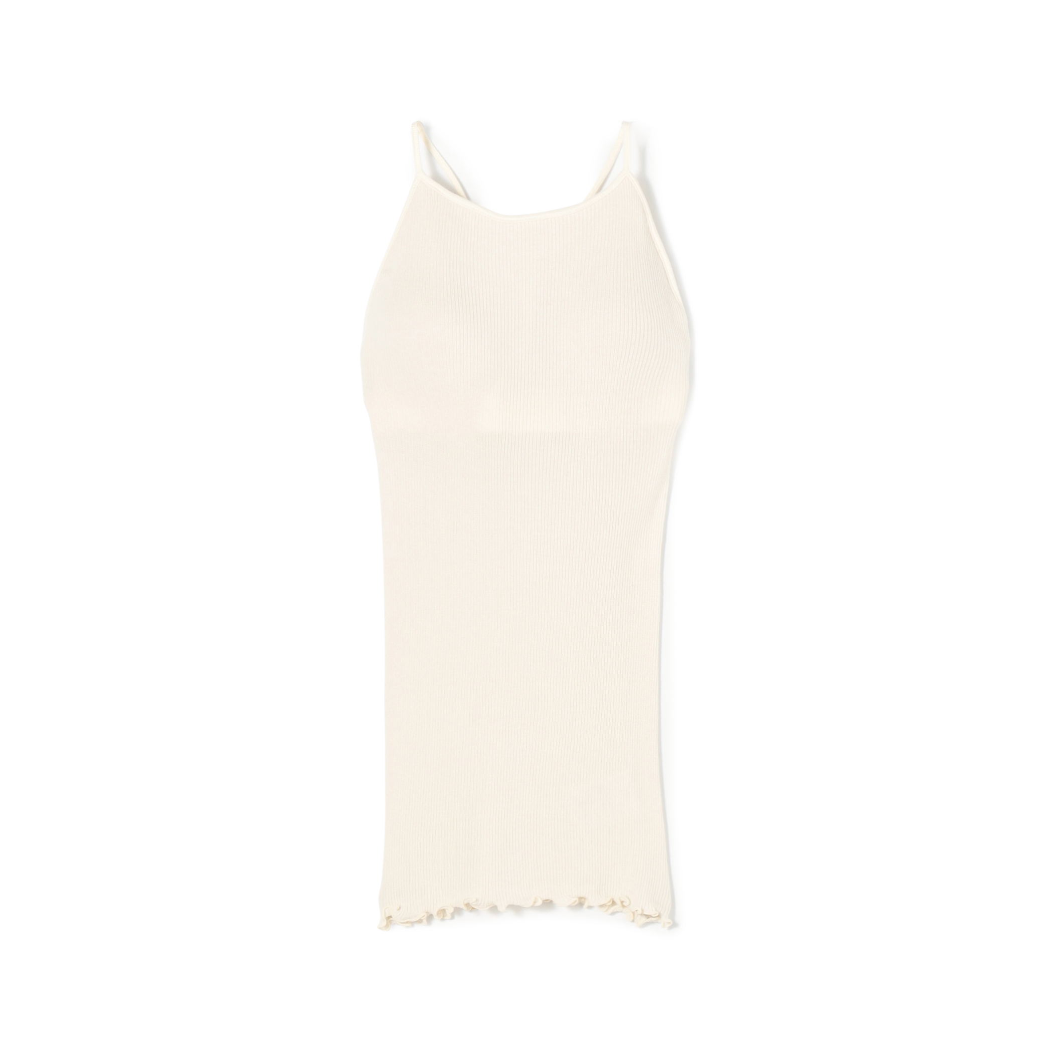 HAKUJI ウールコットン リブキャミソール