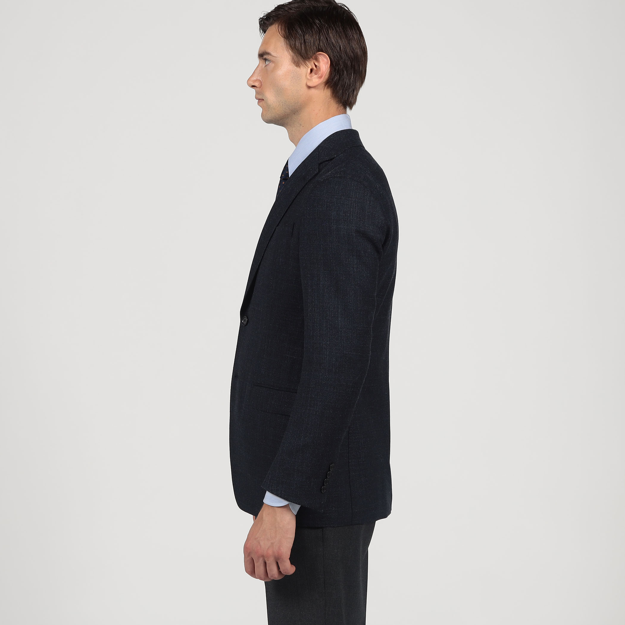 ウールシルク シングルブレステッド 2Bジャケット SILK AIR LORO PIANA