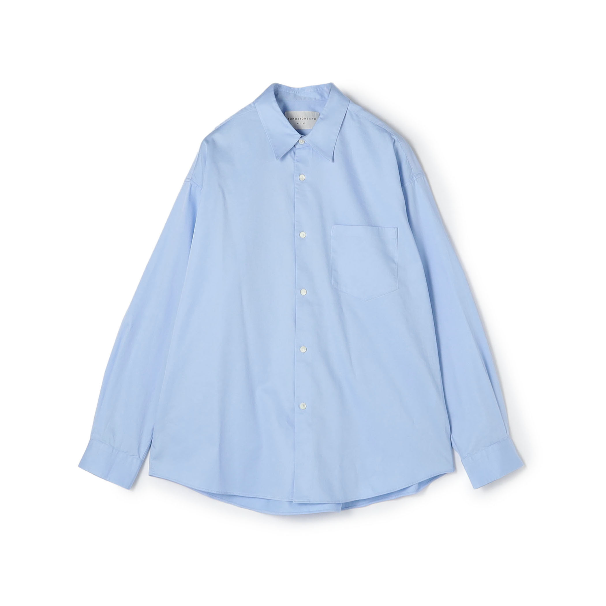 【店舗限定】コットンポプリン レギュラーカラーロングスリーブシャツ