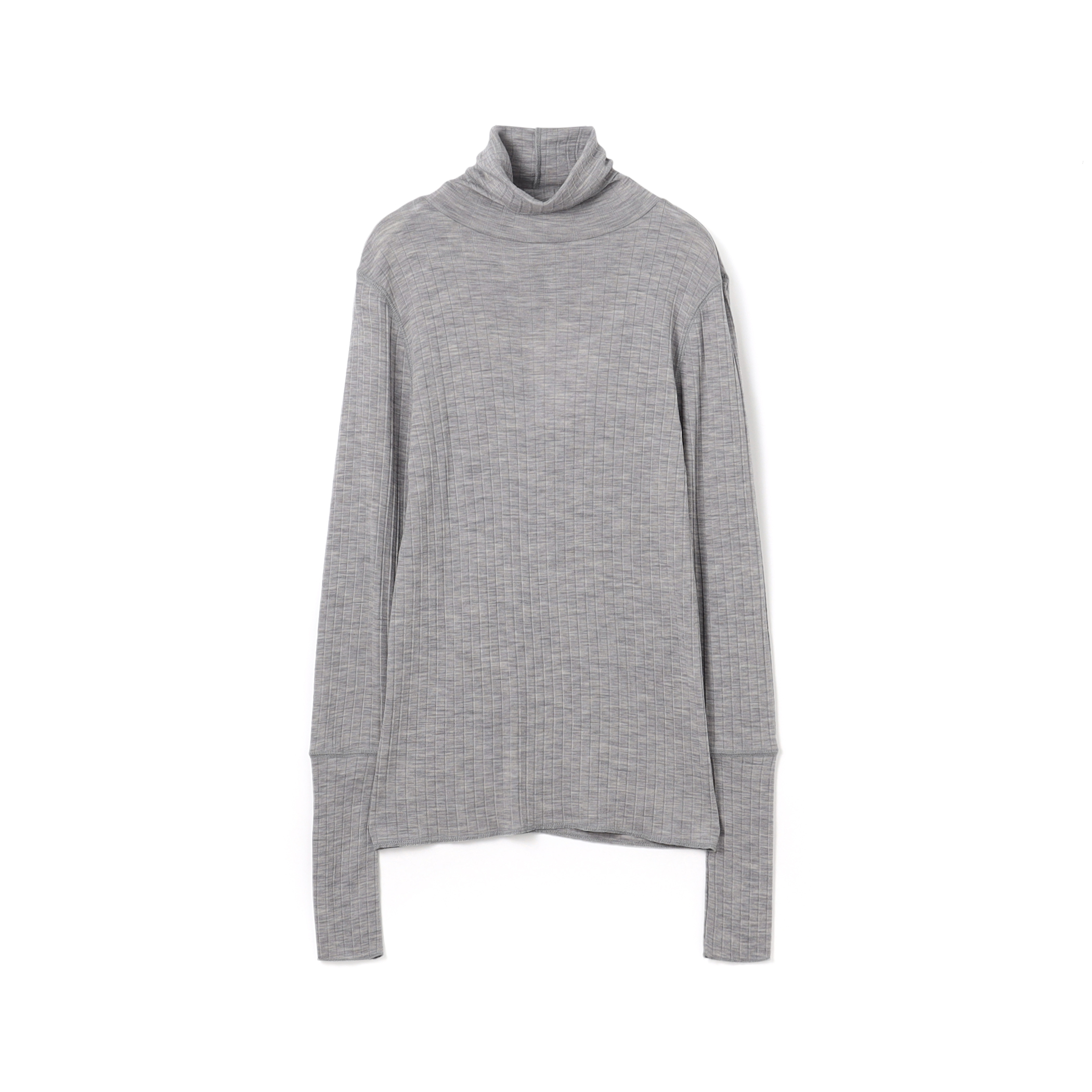 ウールリブ タートルネックプルオーバー