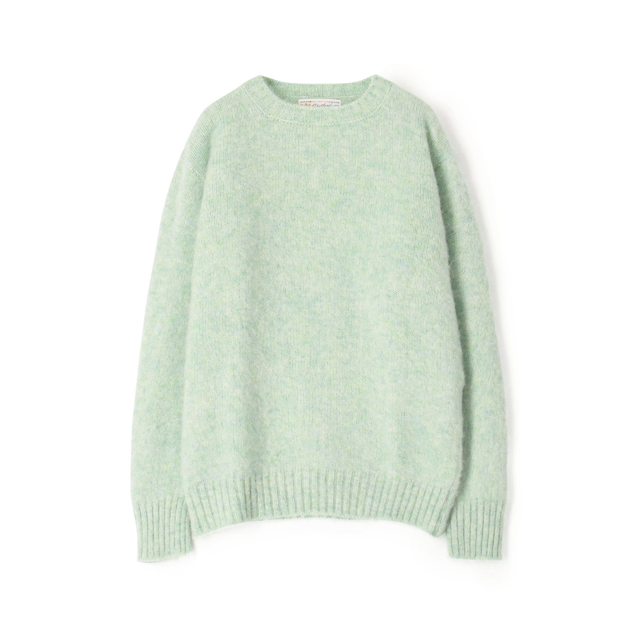 SHETLAND WOOLLEN Co. CREW NECK PULLOVER