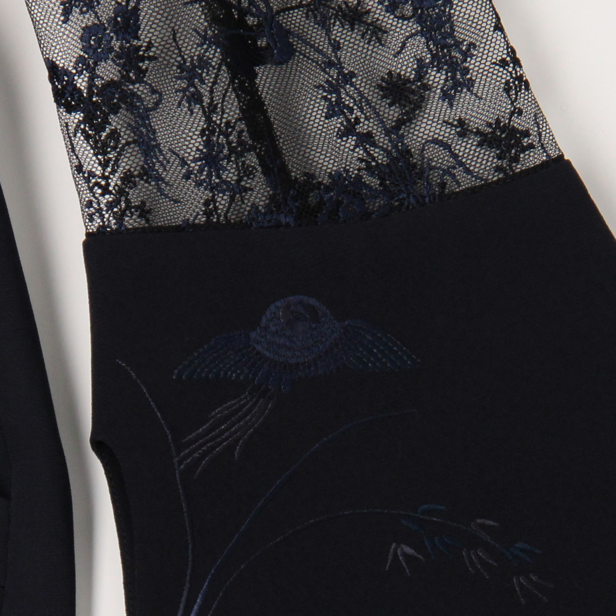Mame Kurogouchi Acetate Polyester Floral Lace-Sleeve Dress Mame Kurogouchi Acetate Polyester Floral Lace-Sleeve Dress