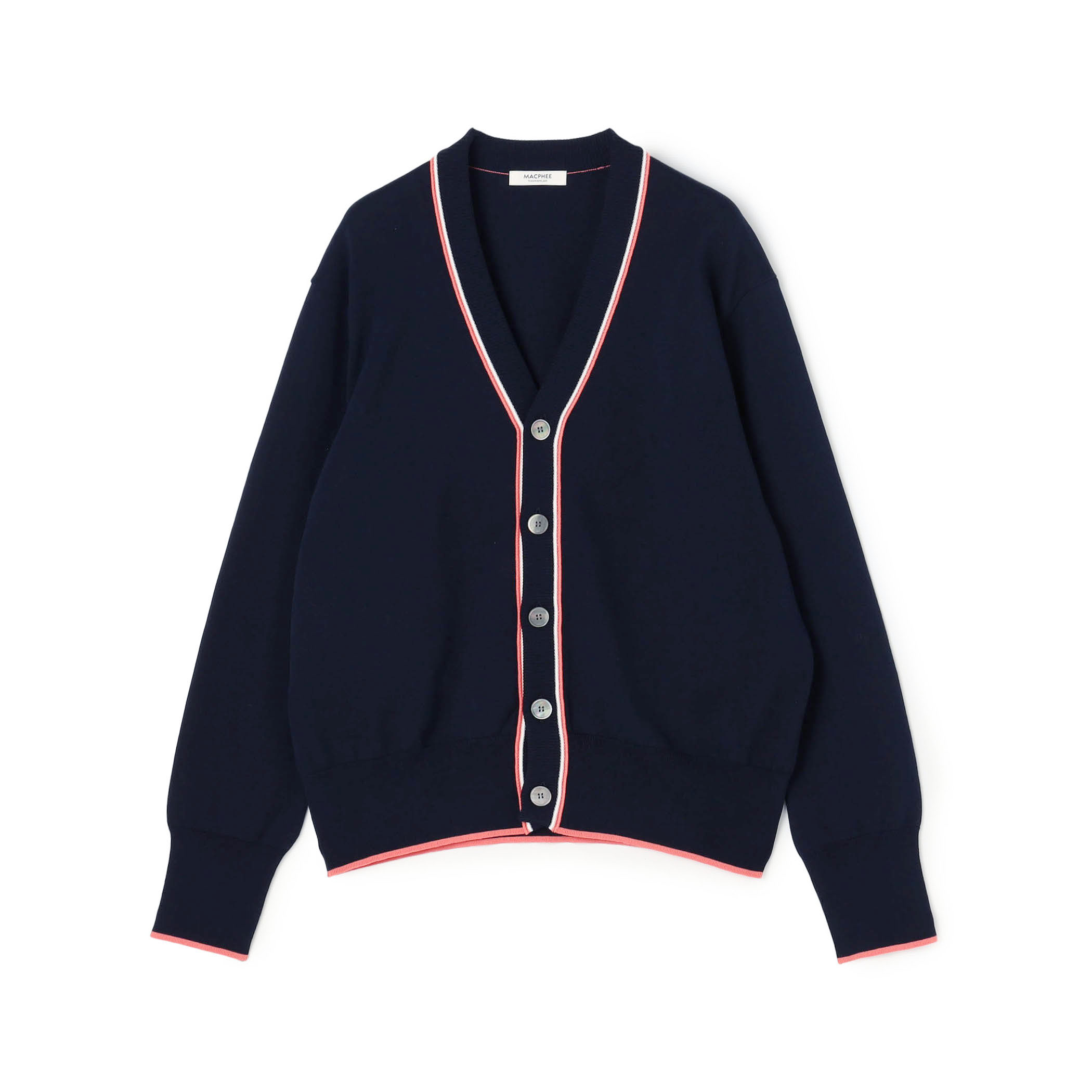 ドライコットン Vネックカーディガン