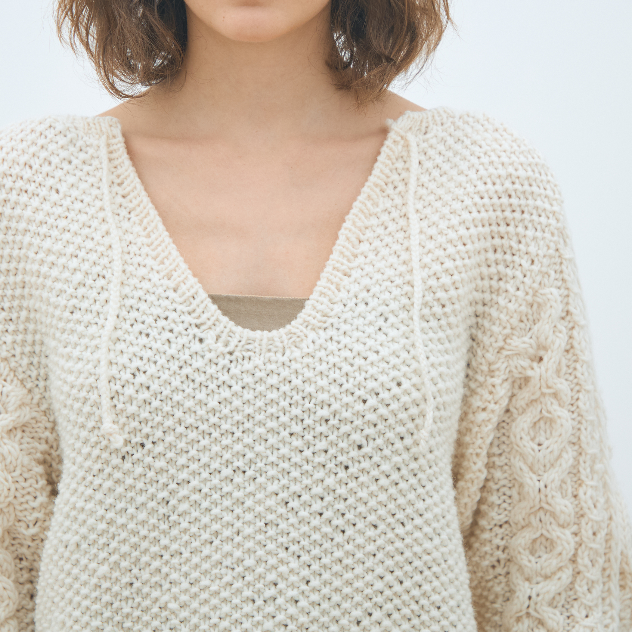 トゥモローランド ハンドニット ジャガード クルーネック 手編み セーター トゥモローランド ハンドニット ジャガード クルーネック 手編み セーター