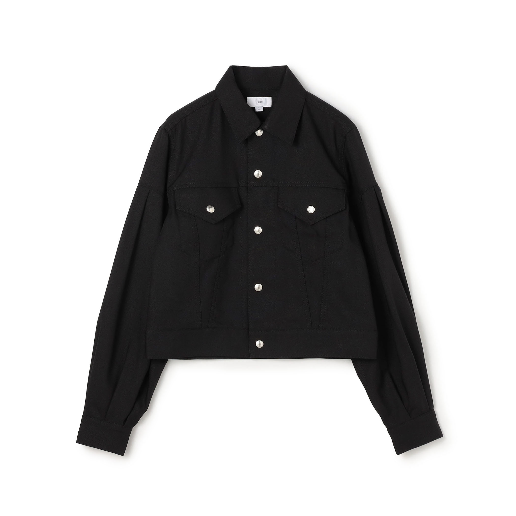 HYKE OXFORD BALLOON SLEEVE JACKET バルーンスリーブジャケット