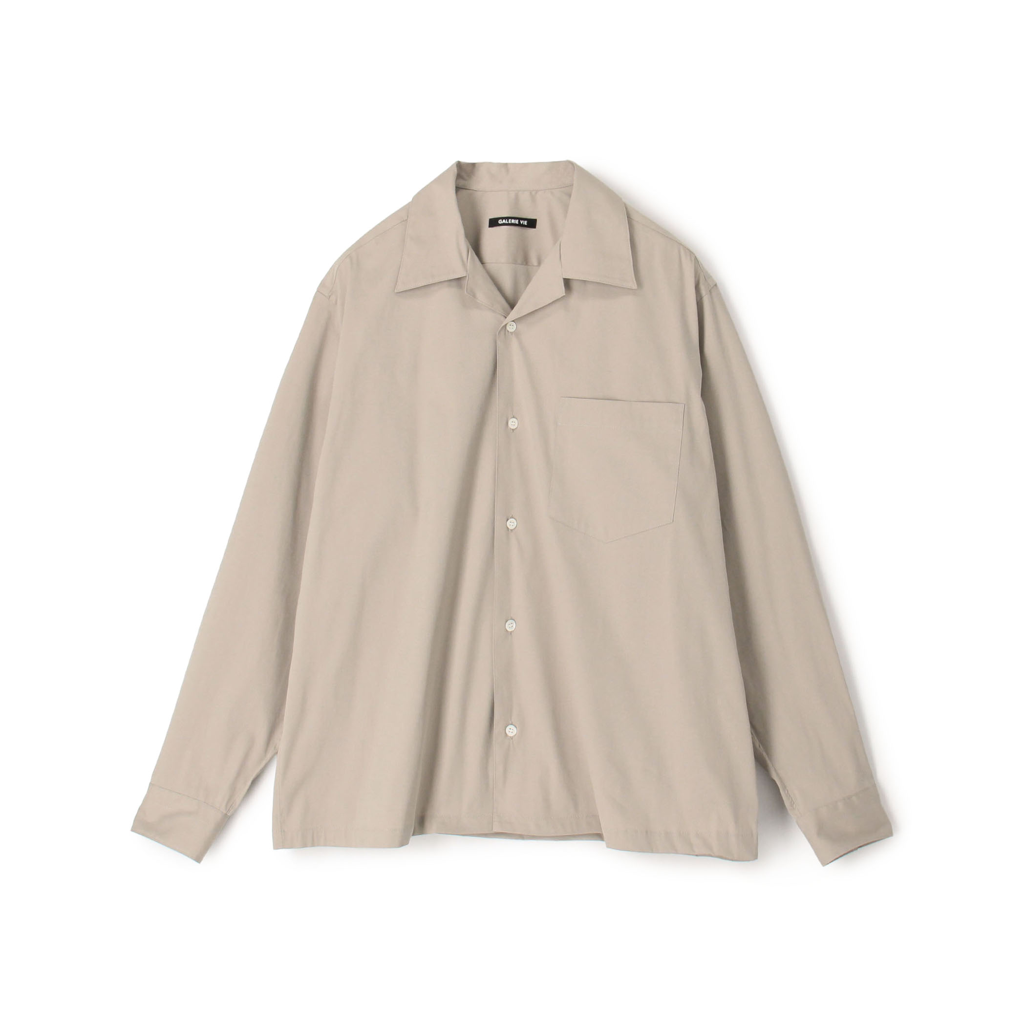 ストレッチタイプライター オープンカラーシャツ