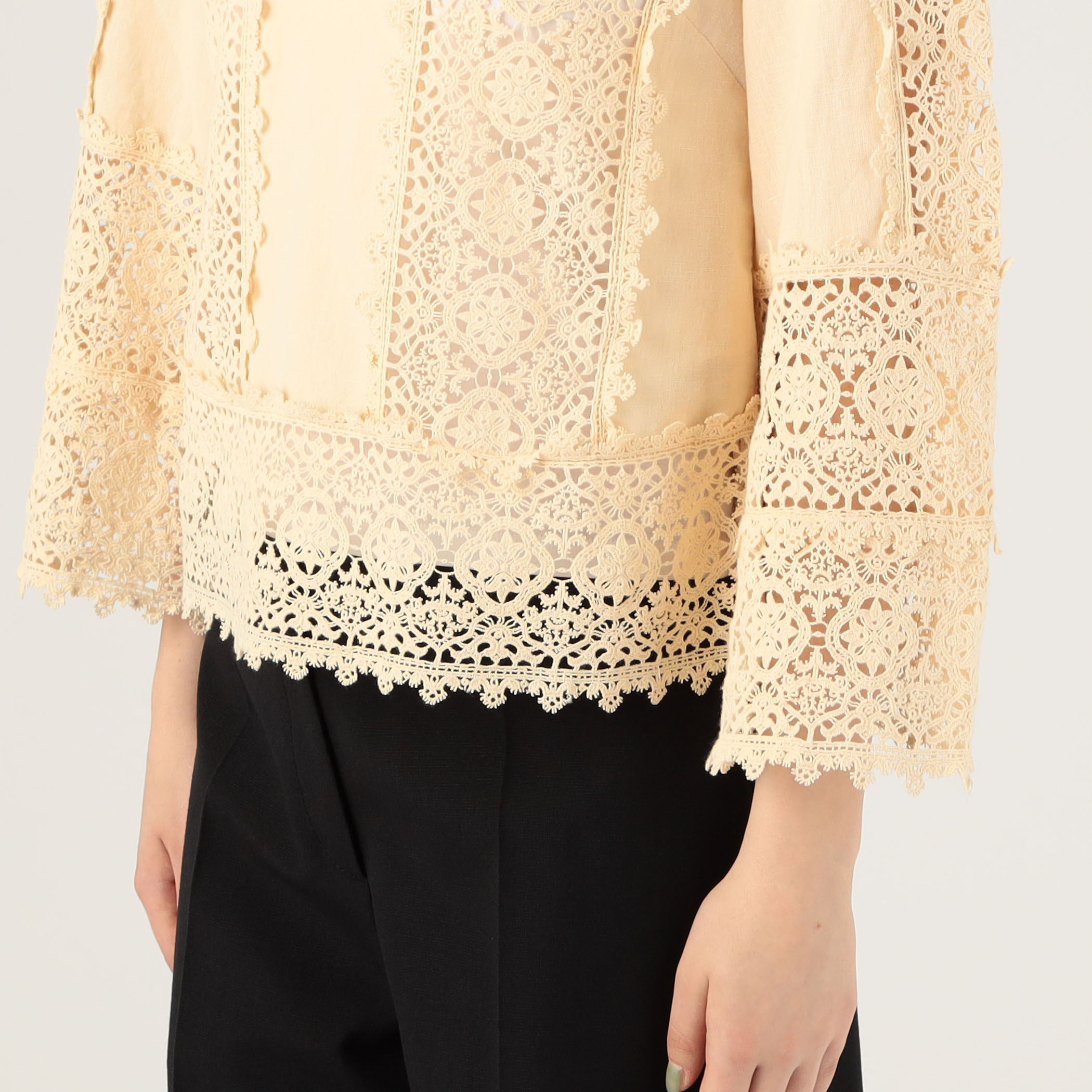 BY MALENE BIRGER DONNA レースエンブロイダリーブラウス