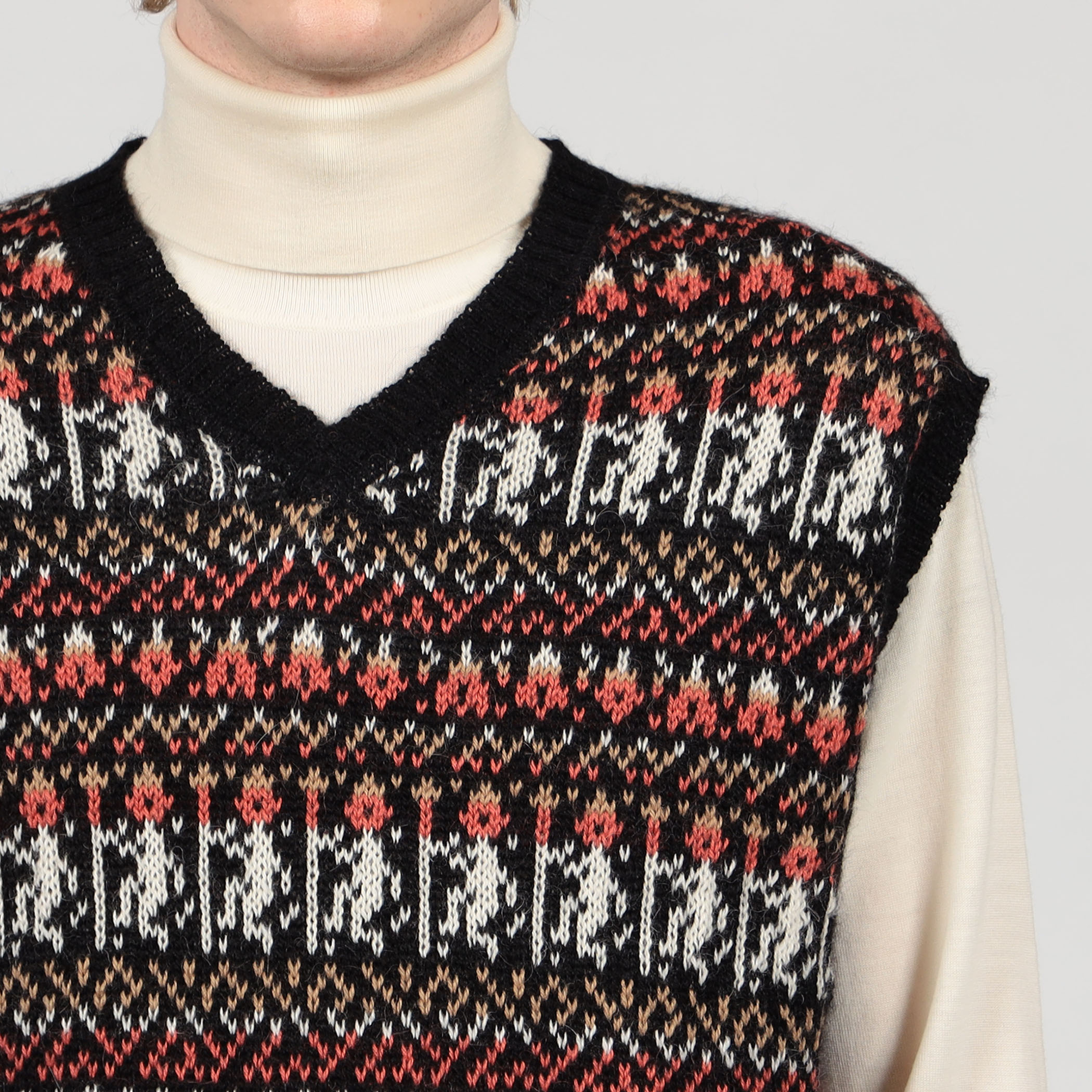 別注】Raffa Molina フェアアイル Vネック ニットベスト