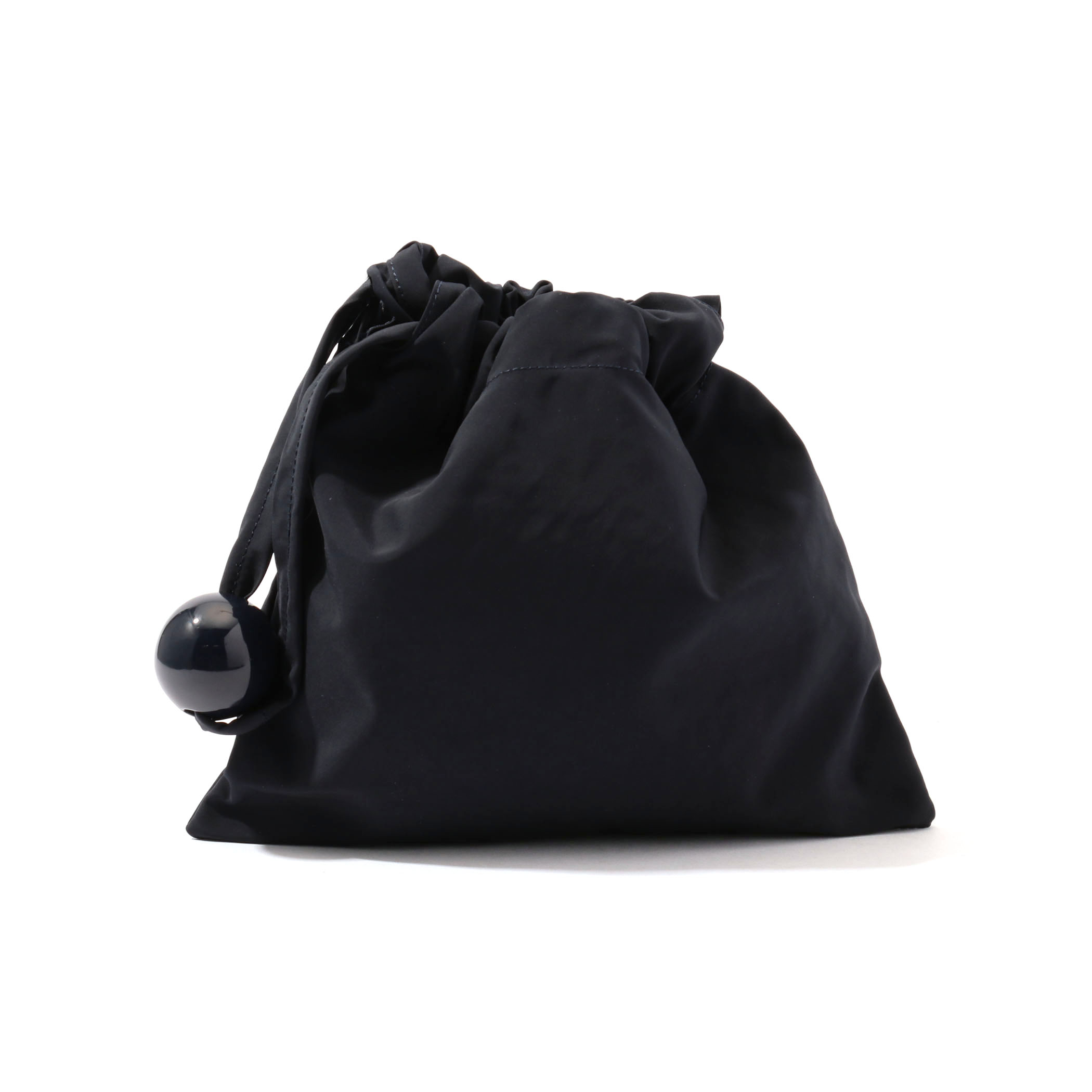 Bucket Baggage Ball Charm Satin Mini Bag