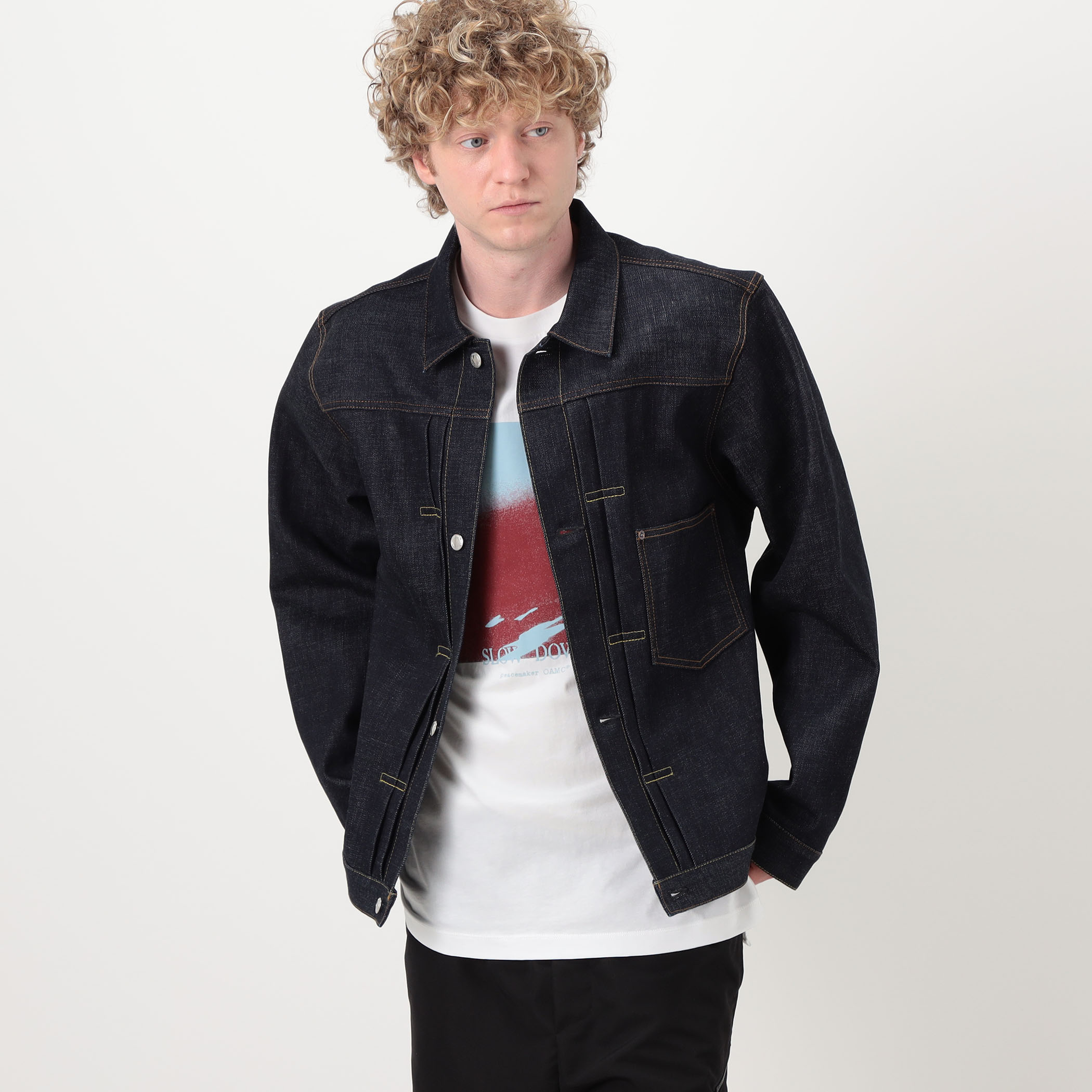 HYKE ダークデニムジャケット サイズ2 HYKE DENIM JK TYPE1 デニムジャケット｜トゥモローランド 公式サイト