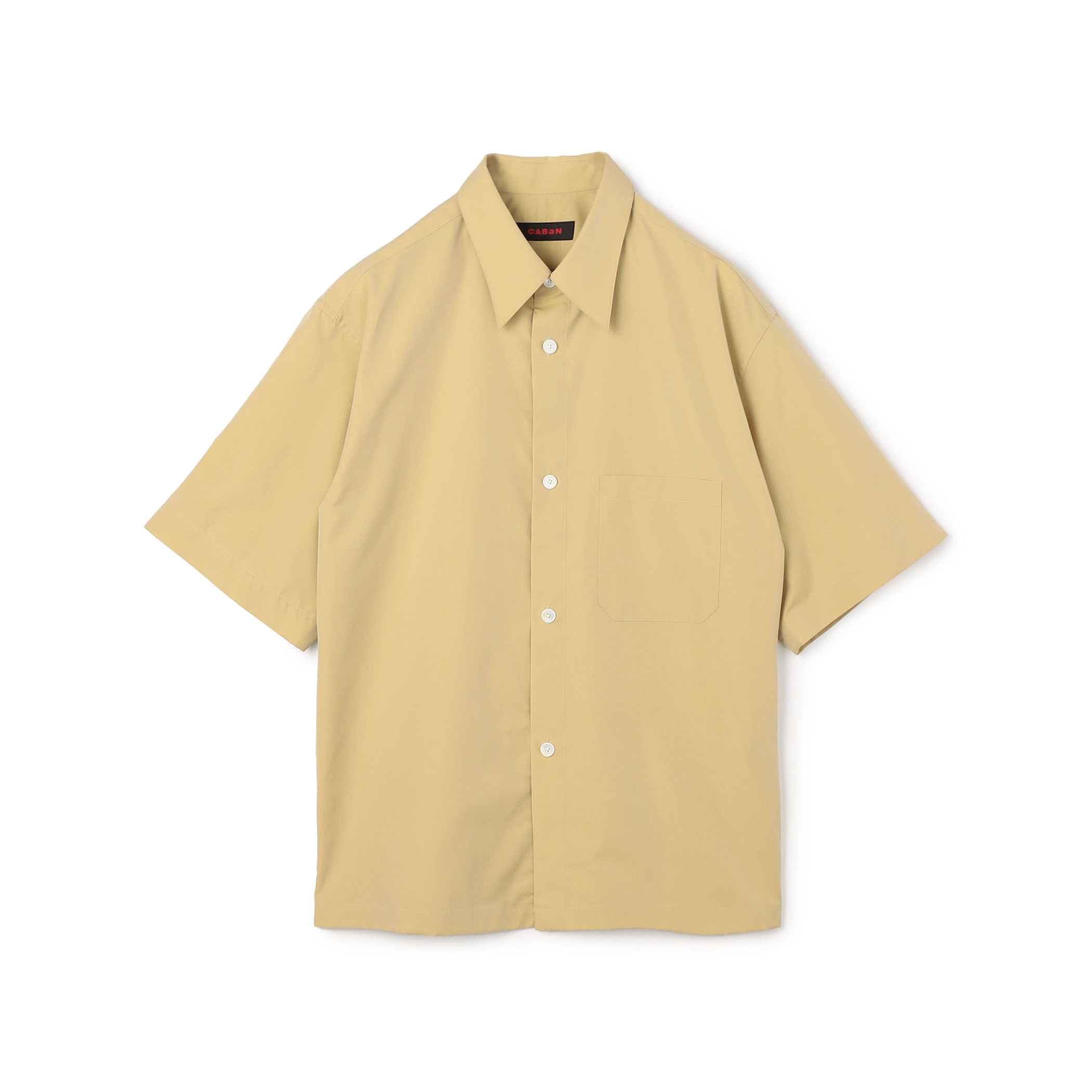 CABaN コットン シャンブレー ハーフスリーブシャツ