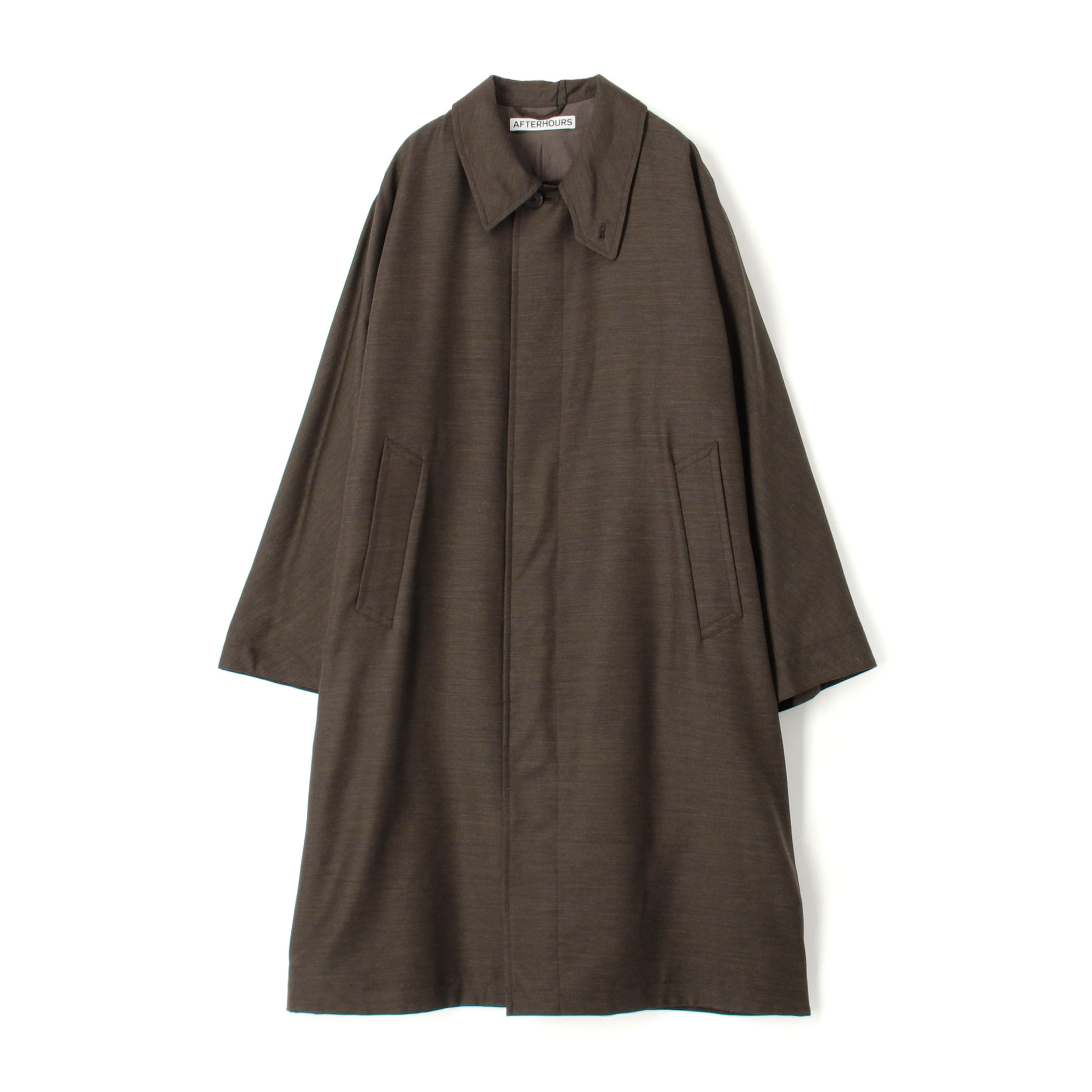 アフターアワーズ AFTERHOURS BALMACAAN COAT ナイロンロングコート