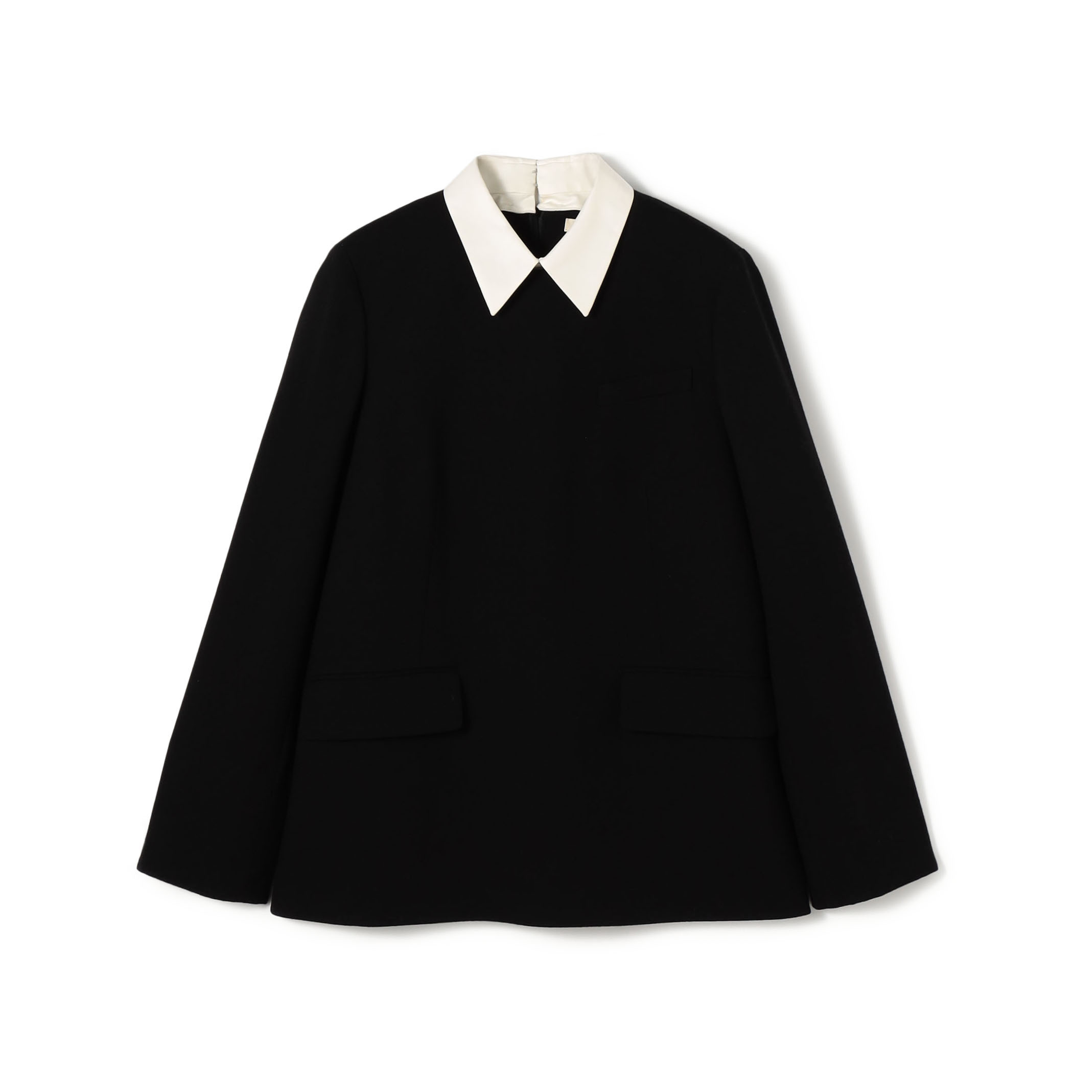 ウールジョーゼット プルオーバーブラウス