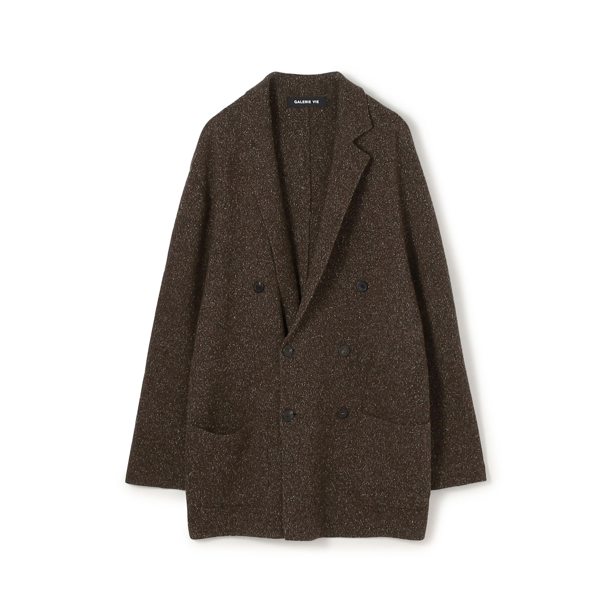ウールシルク ダブルブレストジャケット